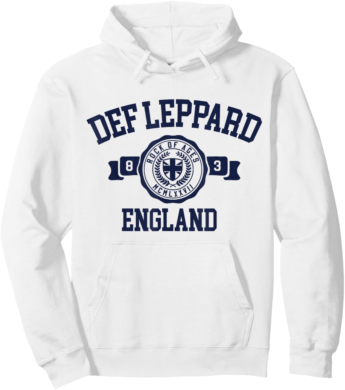 Official University Def Leppard Hoodie - Hoodie | White