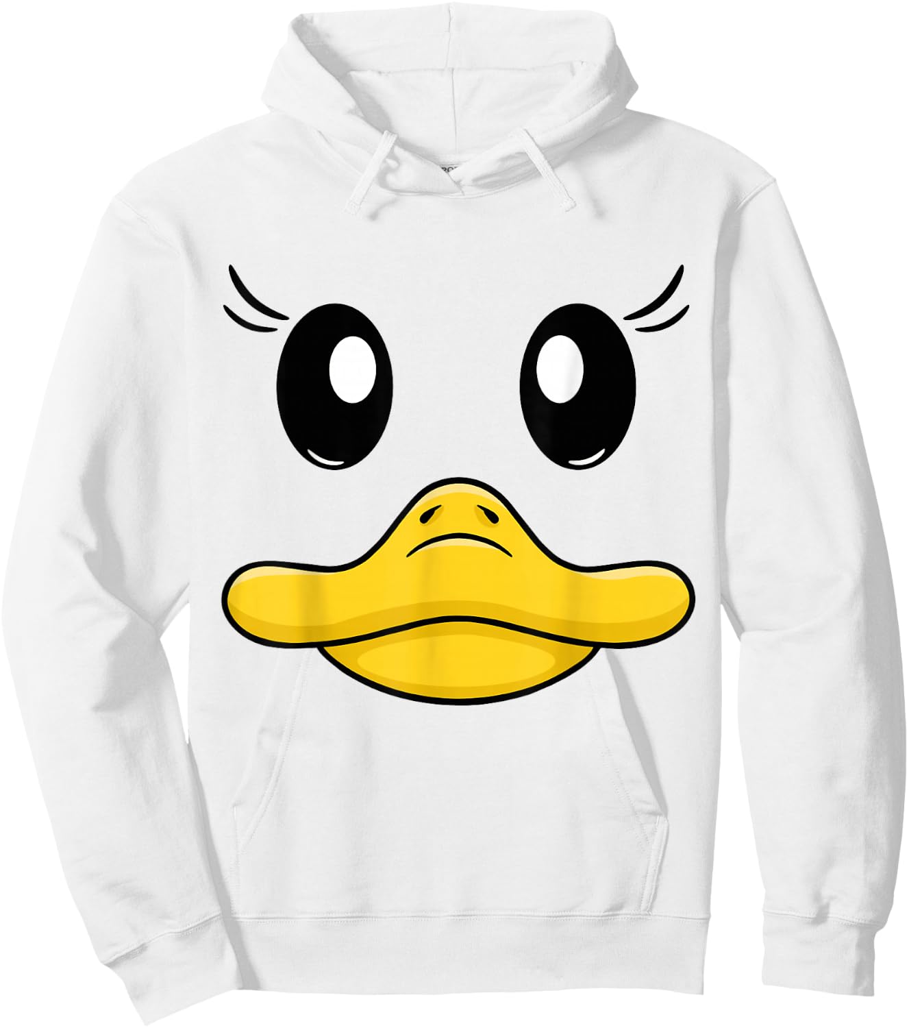 Duck costume goose duck face duck beak funny animal costume Hoodie - Hoodie | White