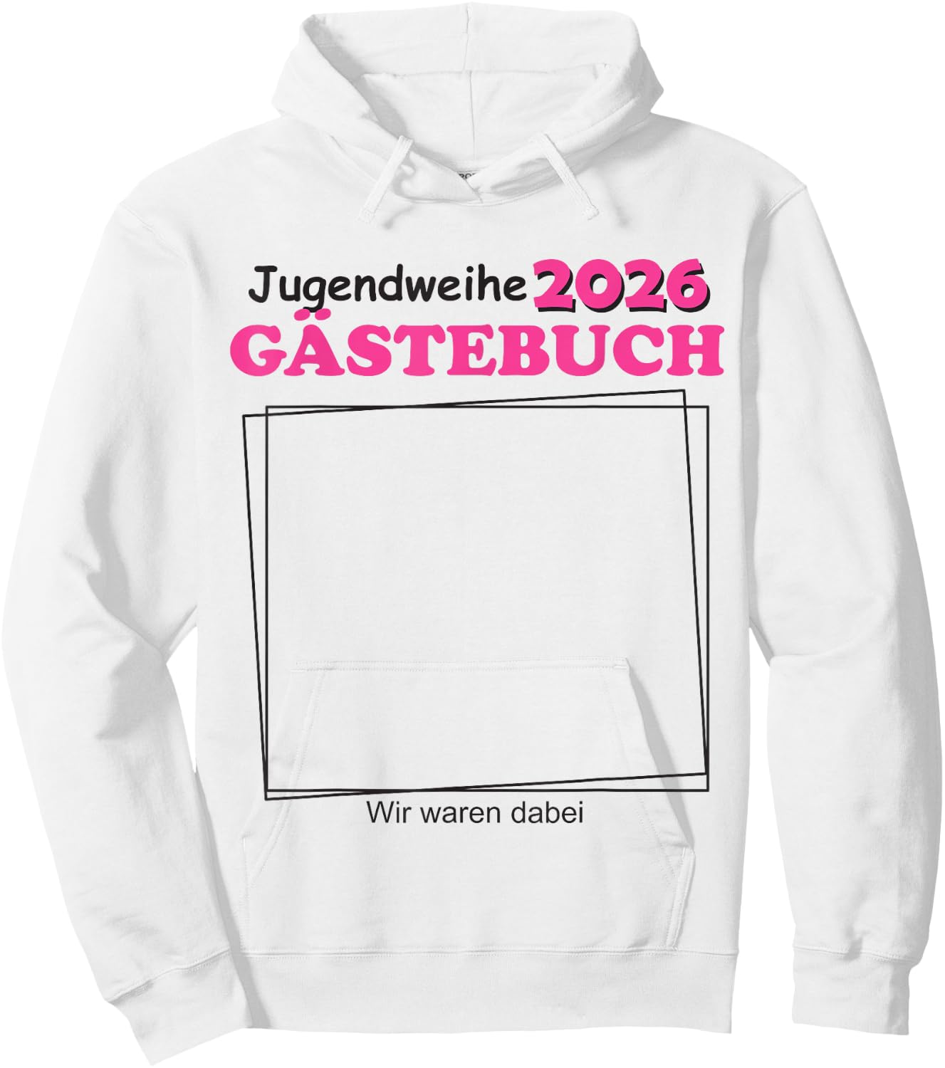 Jugendweihe 2026 Gästebuch für Jugendliche Jungen Hoodie - Hoodie | White