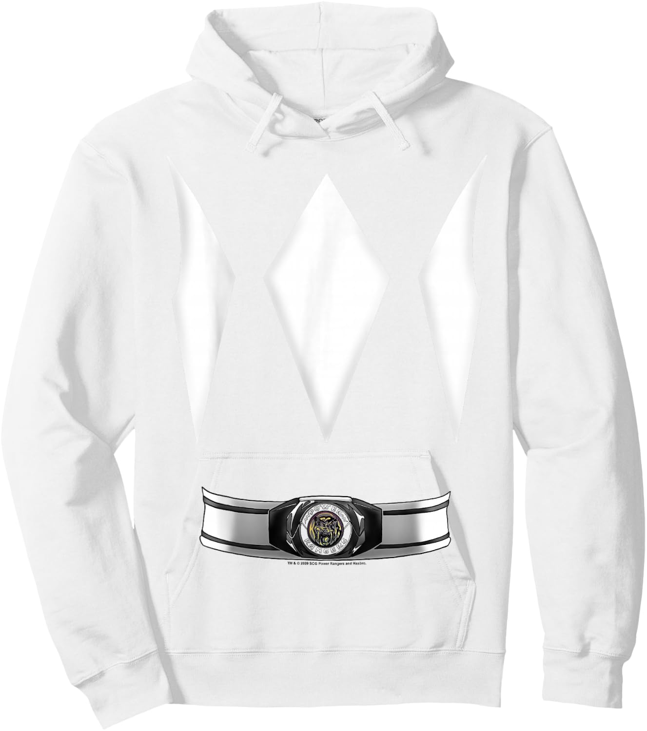 Power Rangers Halloween Yellow Ranger Costume Hoodie - Hoodie | White