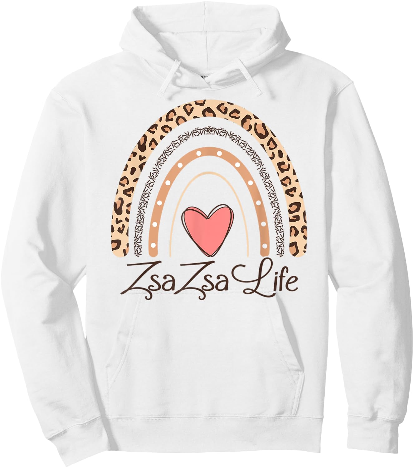 ZsaZsa Life Boho Rainbow Funny Grandma Zsa Zsa Hoodie - Hoodie | White