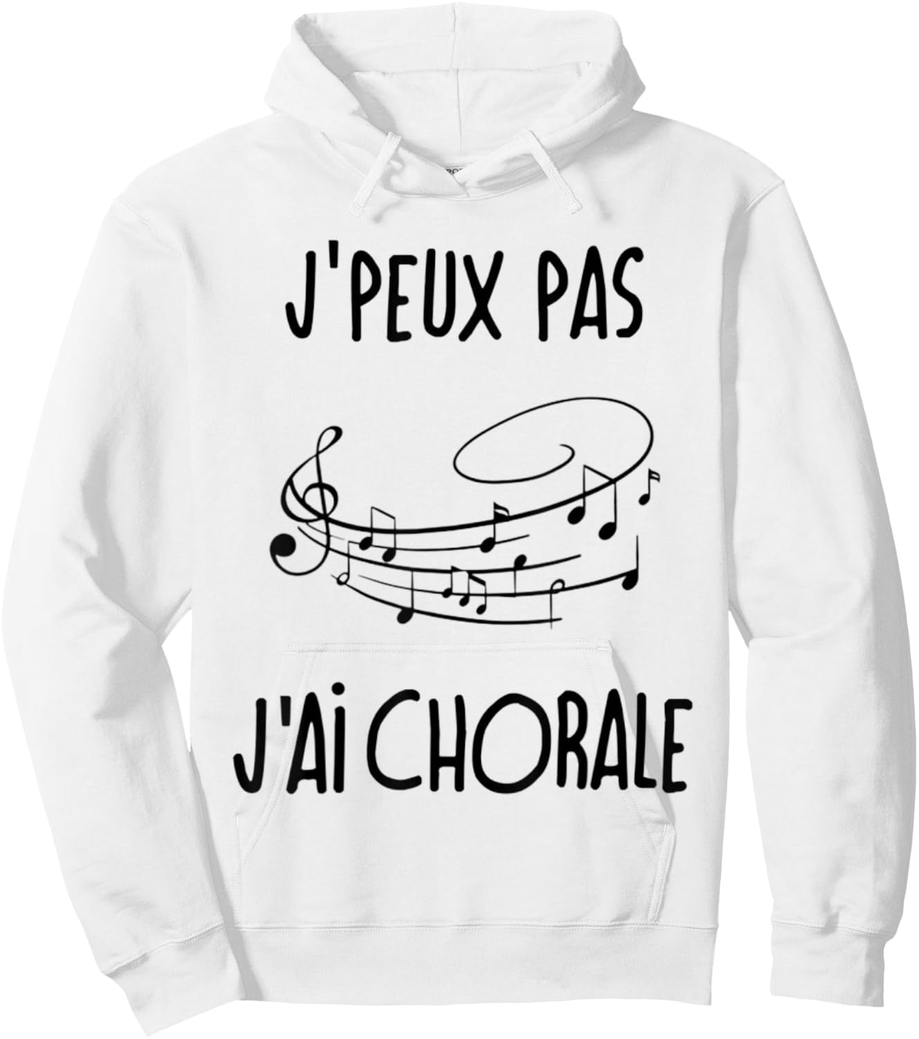Je peux pas j'ai choir choir , white, S Hoodie - Hoodie | White