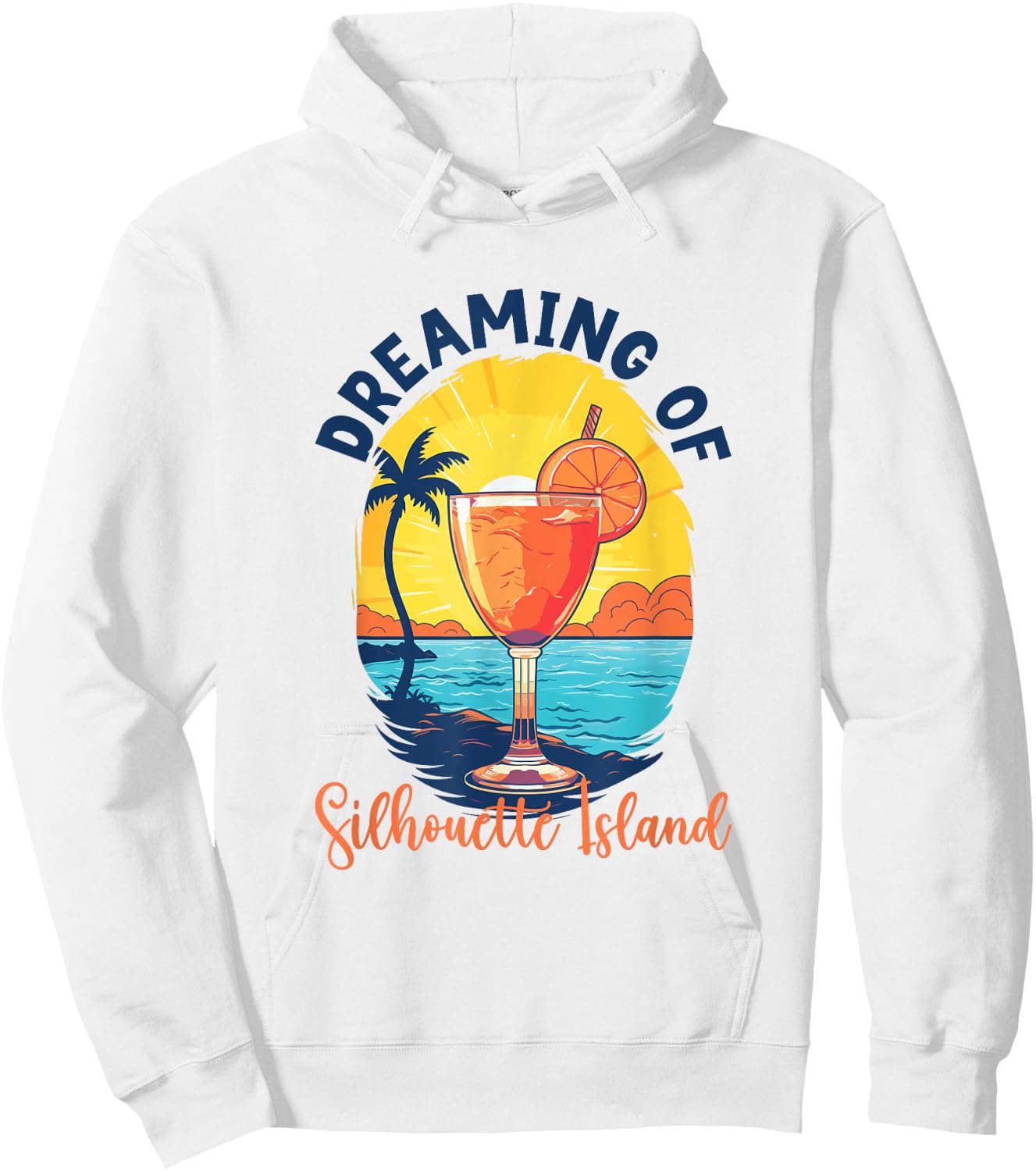 Träume von Silhouette Island Hoodie - Hoodie | White