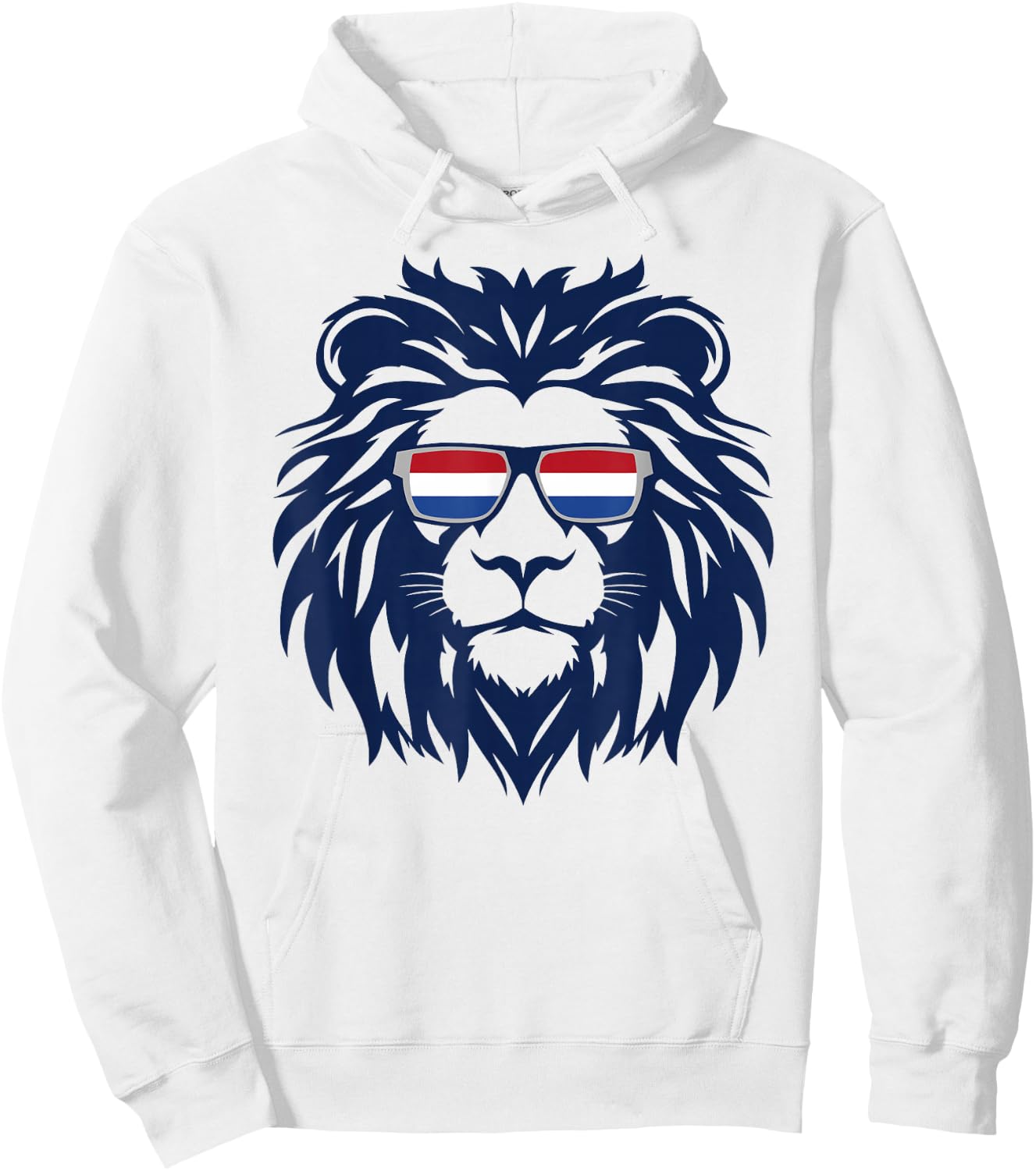 Dutch Flag Leo, Netherlands. Dutch Holland, Orange , Orange, S Hoodie - Hoodie | White