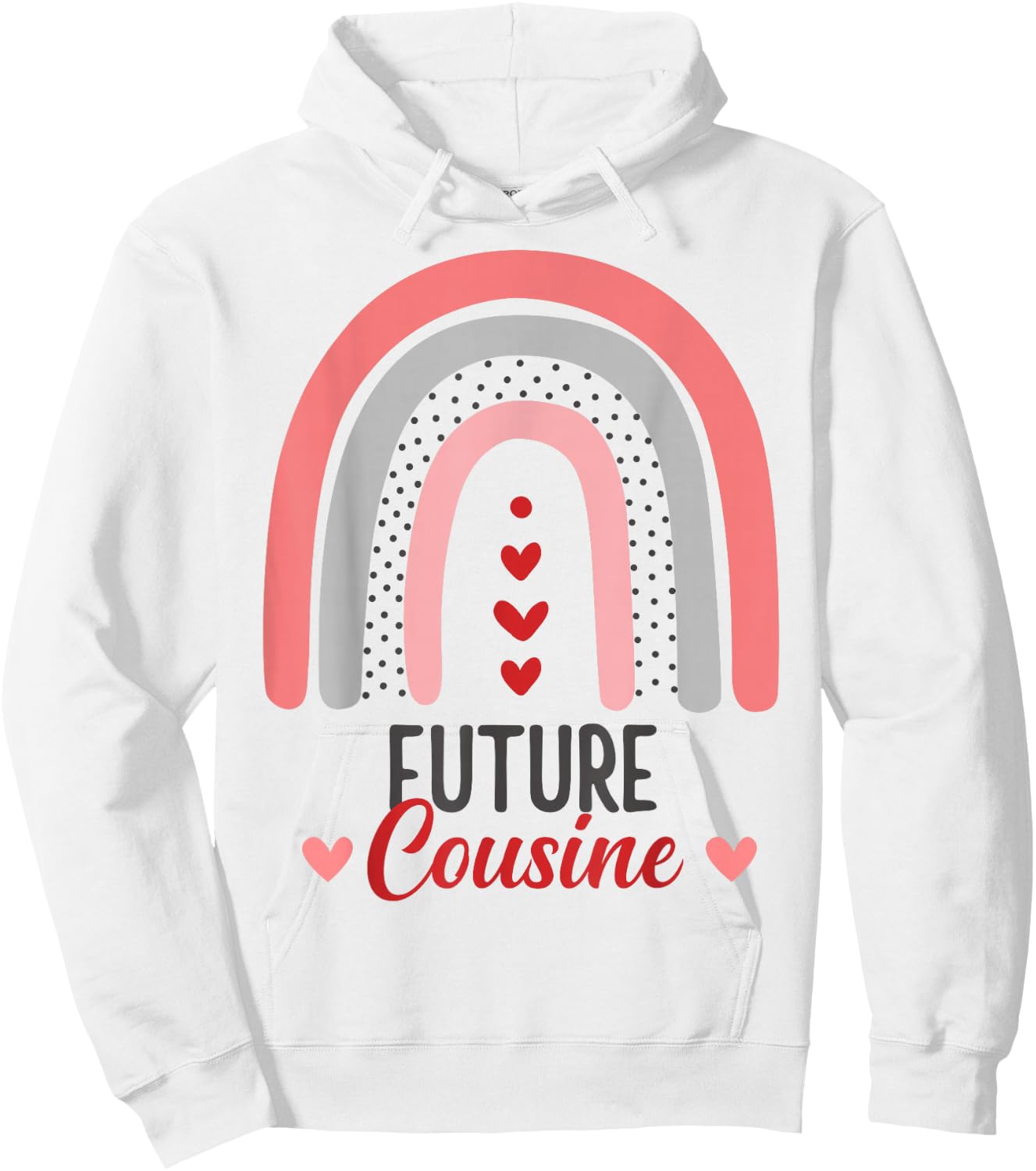 Announcement Pregnancy Future Cousine Hoodie - Hoodie | White