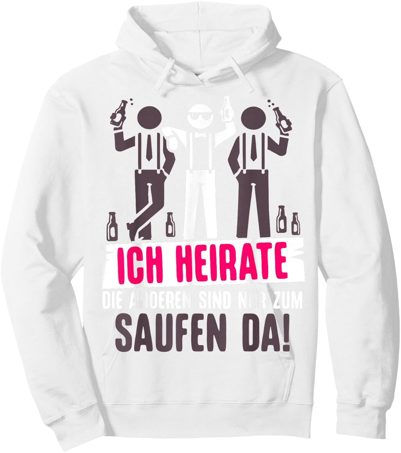 JGA Bräutigam Kostüm Poltern Junggesellenabschied Hoodie - Hoodie | White
