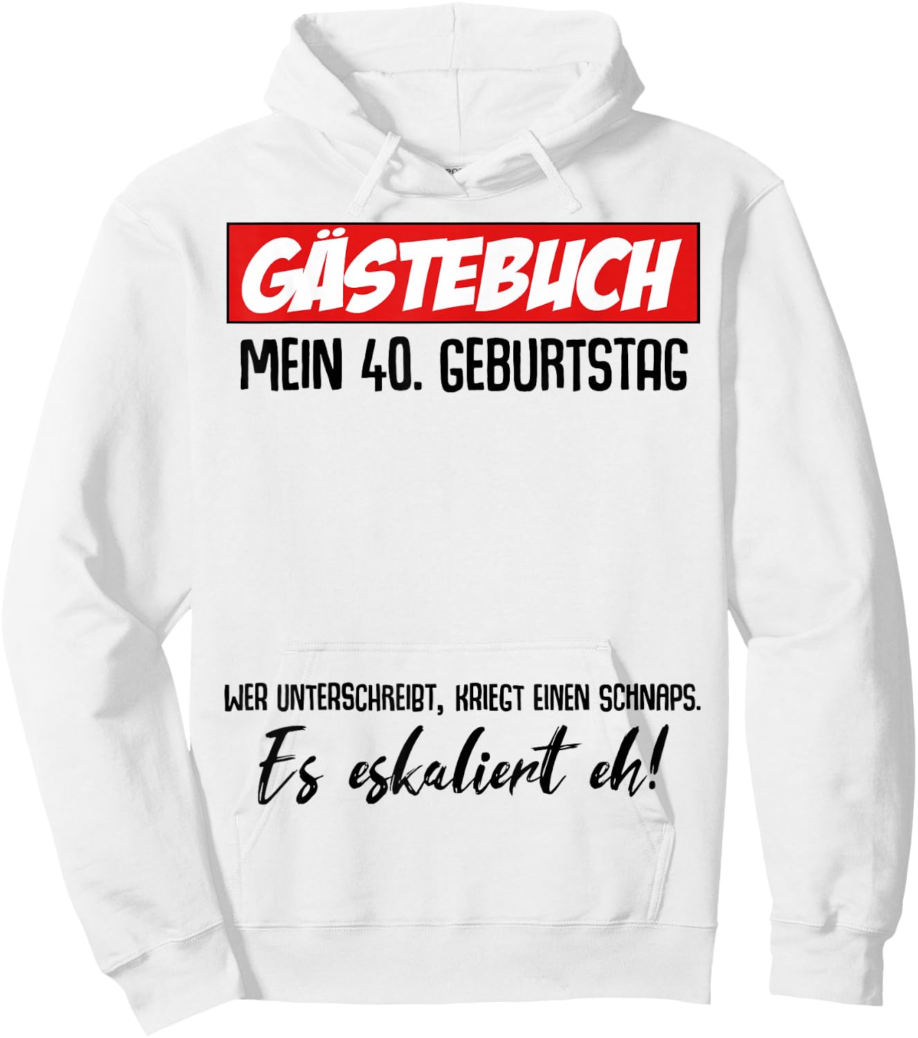 40th Birthday Man Decoration Funny 40th Birthday Woman Gifts , White, s Hoodie - Hoodie | White
