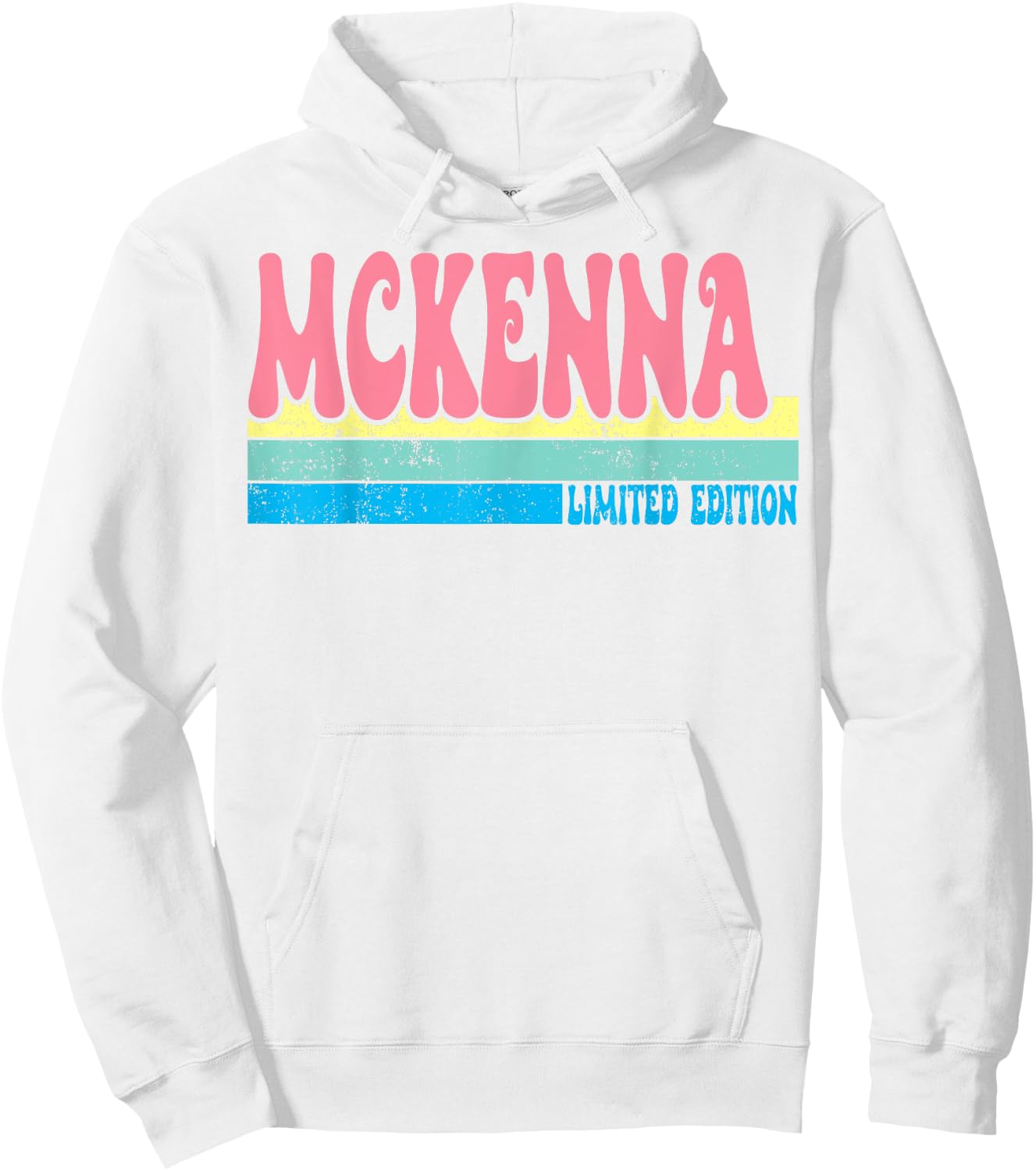 MCKENNA Name Personalized Cute Idea Groovy Women MCKENNA Hoodie - Hoodie | White