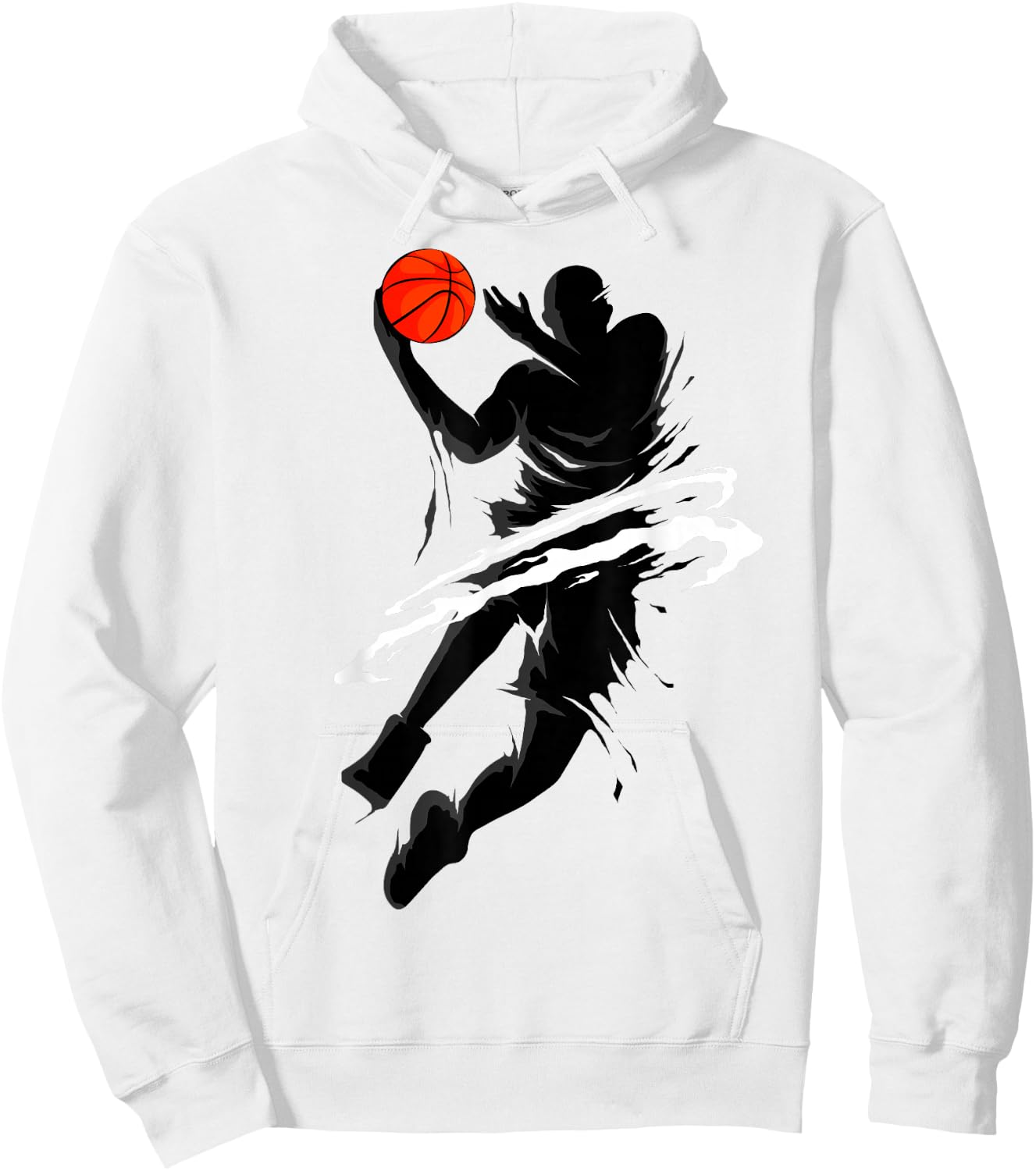 Basketball Player Fan Hoops Basketball Slam Dunk Game Day Hoodie - Hoodie | White