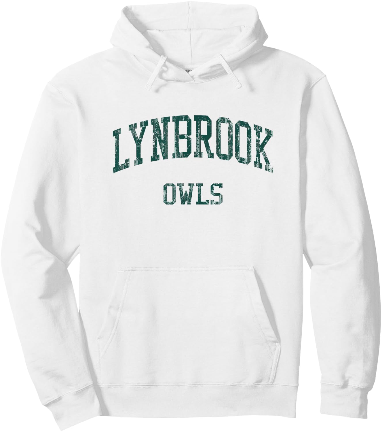 Lynbrook High School HS Lynbrook NY Vintage Sports Hoodie - Hoodie | White