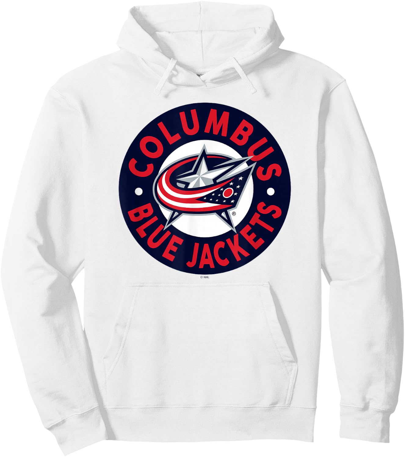 Columbus Blue Jackets Symbol Gray Officially Licensed Hoodie - Hoodie | White