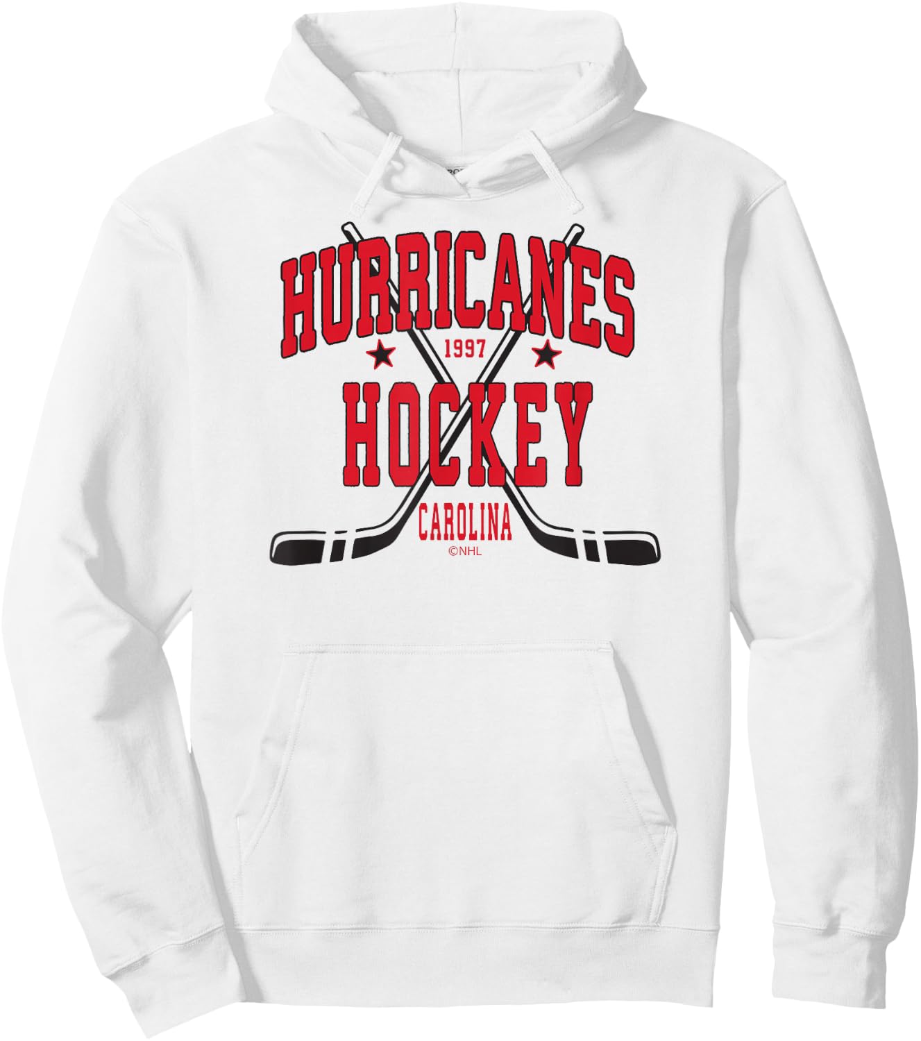 Carolina Hurricanes Stars Gray Officially Licensed Hoodie - Hoodie | White