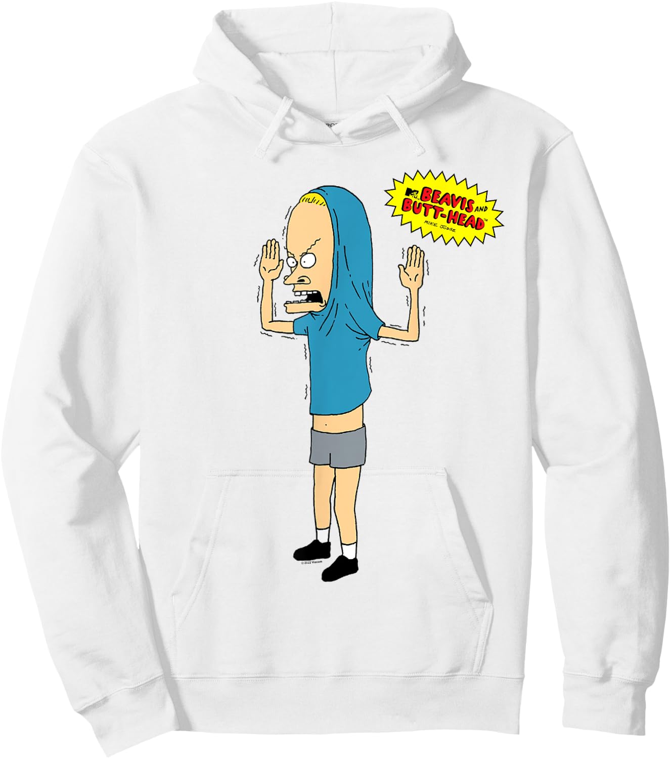 Beavis and Butt-Head The Great Cornholio , gray, s Hoodie - Hoodie | White