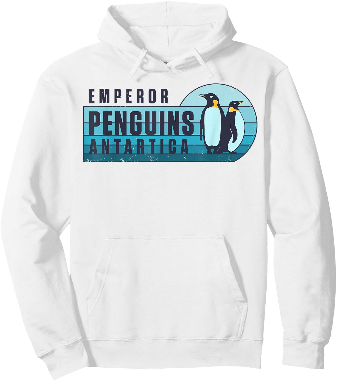 Emperor Penguins Antartica Penguin Lovers Retro Vintage Bird Hoodie - Hoodie | White