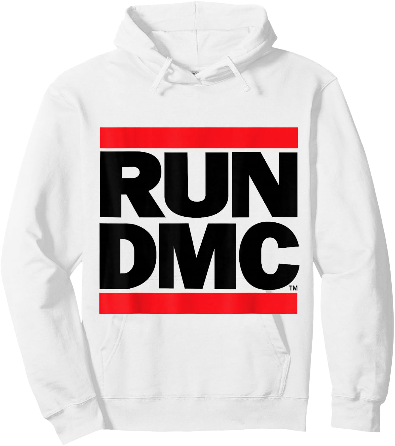 RUN DMC Official Logo Light Hoodie - Hoodie | White