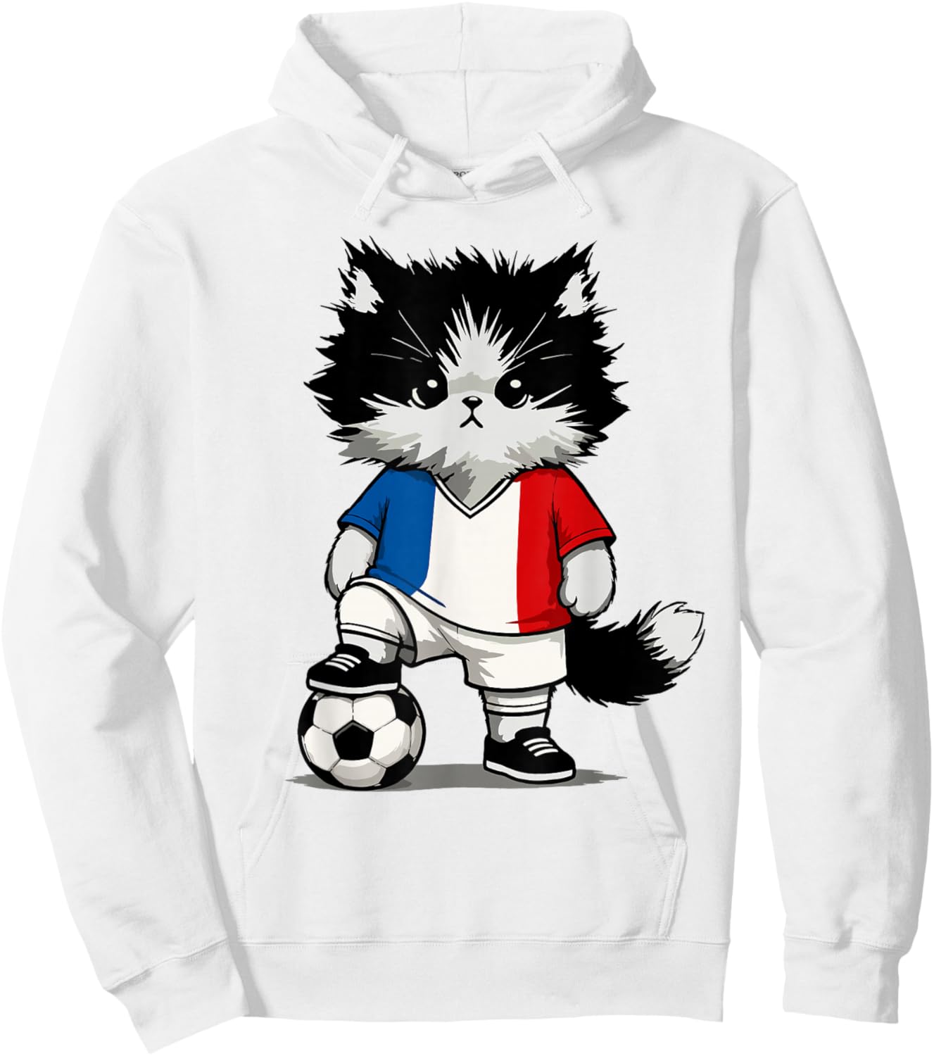 Drapeau français Hommes Femmes Enfants France Hoodie - Hoodie | White