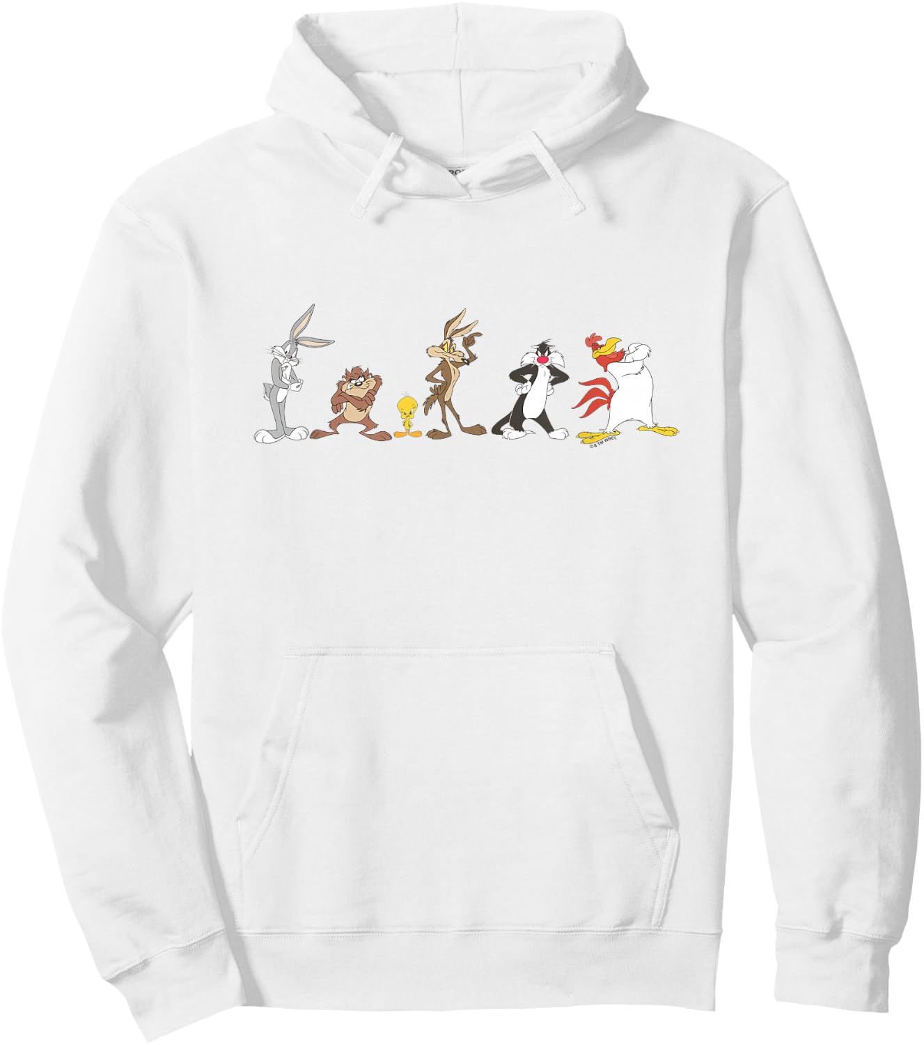 Looney Tunes Classic Characters Lineup Logo Hoodie - Hoodie | White