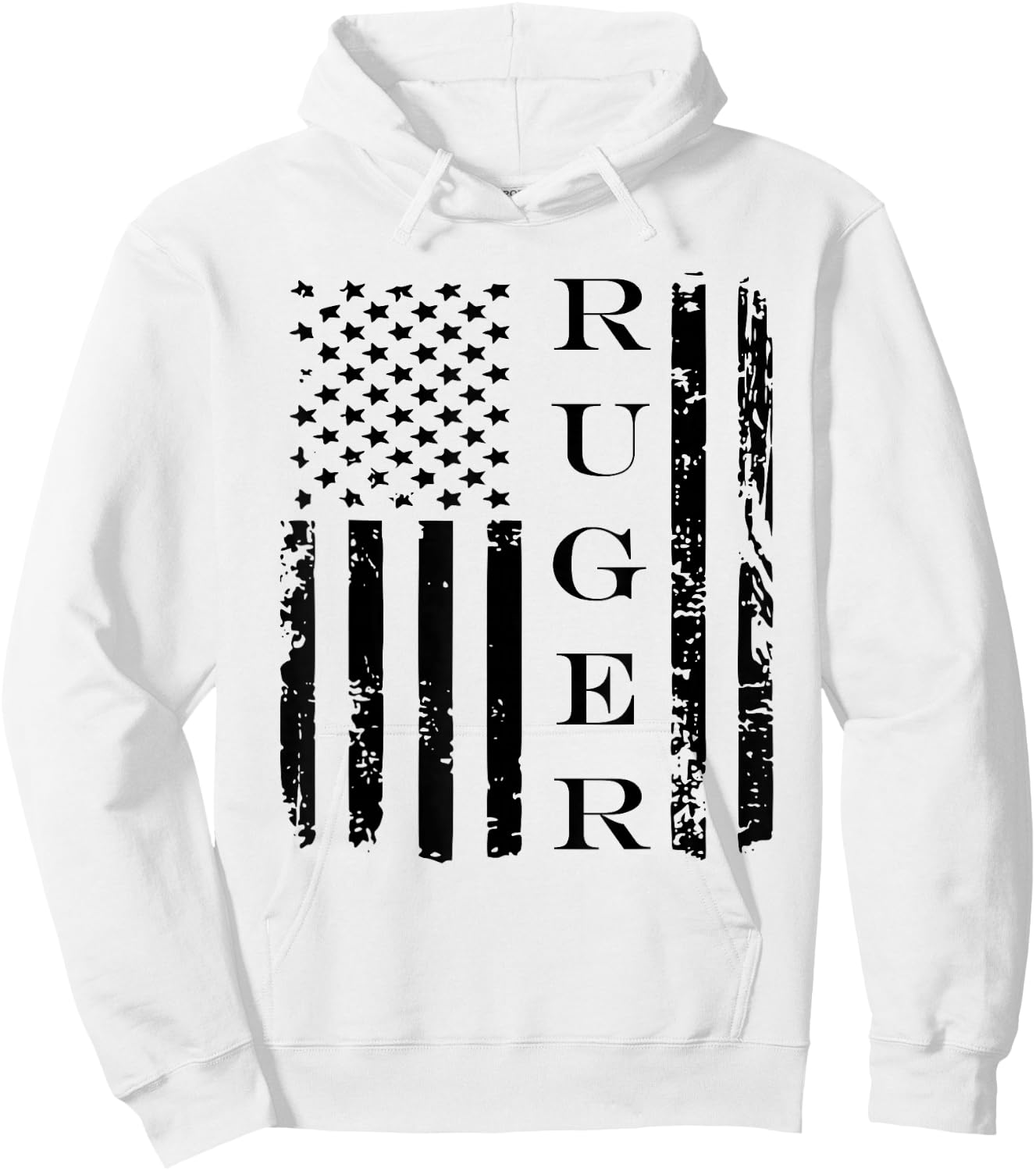 Ruger Family US USA American Flag Hoodie - Hoodie | White