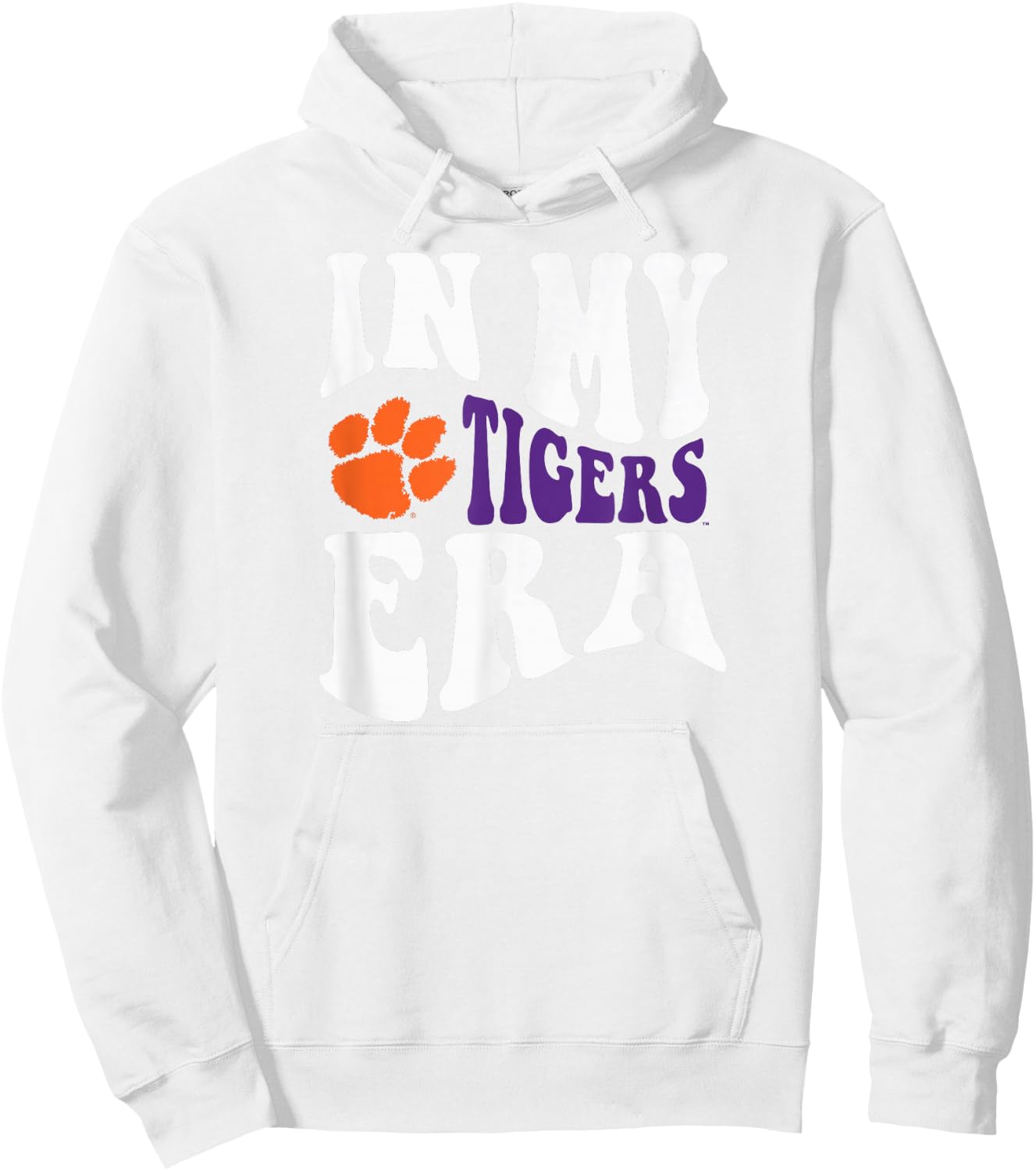 Clemson Tigers Era Gray Officially Licensed Hoodie - Hoodie | White