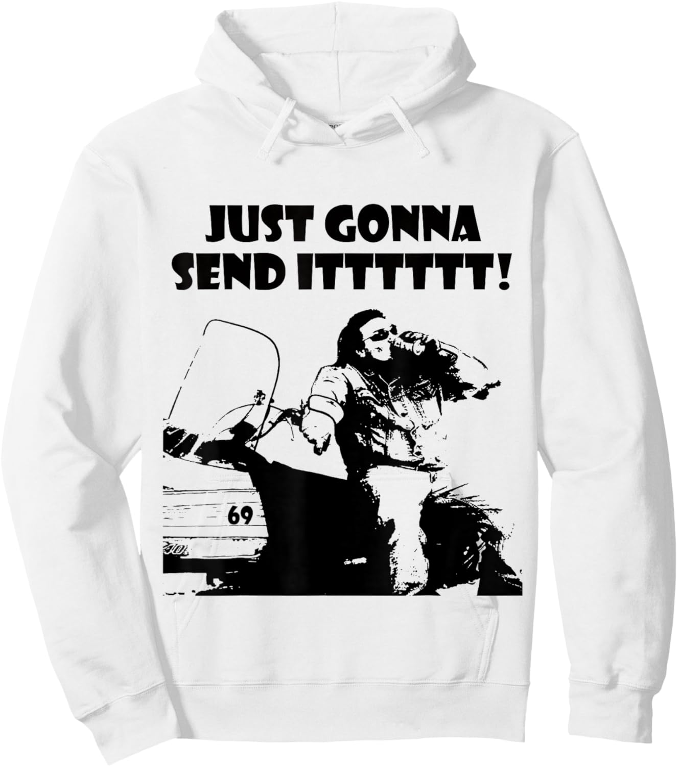 Just Gonna Send It! Hoodie - Hoodie | White
