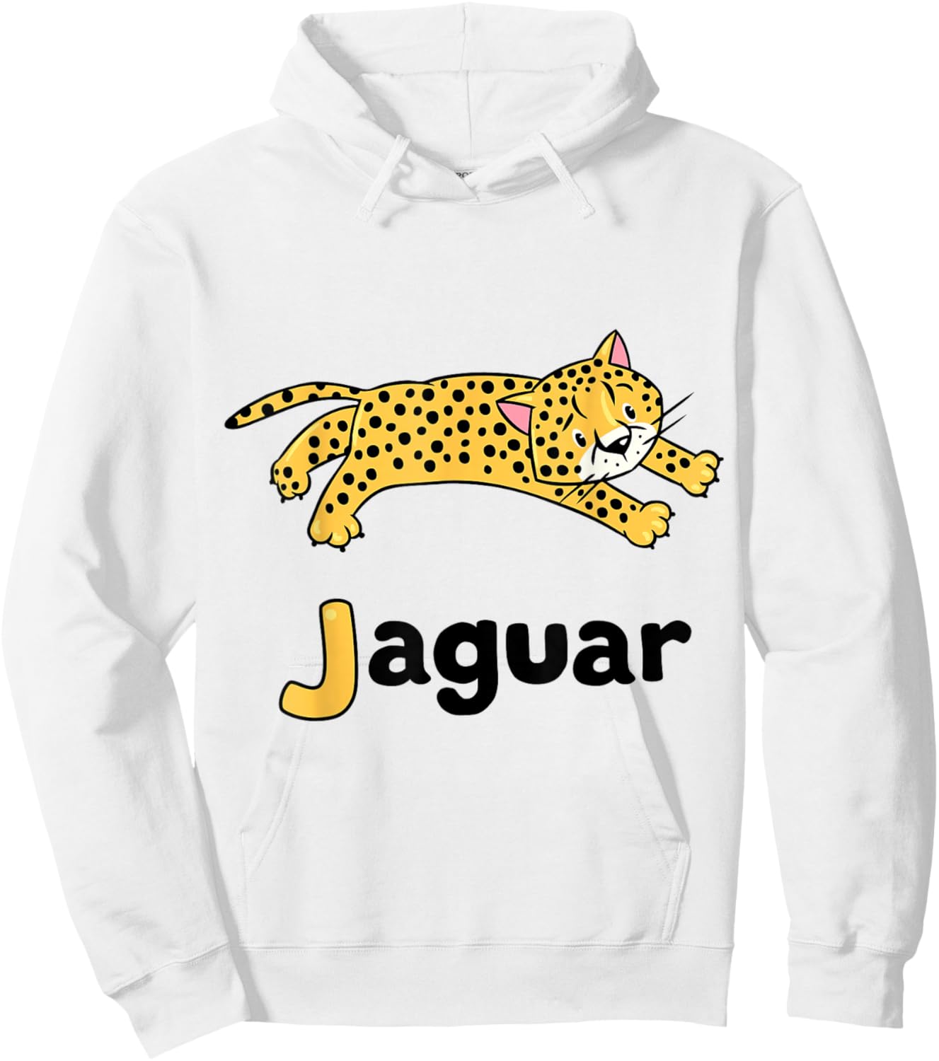 J is for Jaguar ABC Alphabet for Teachers Students Hoodie - Hoodie | White