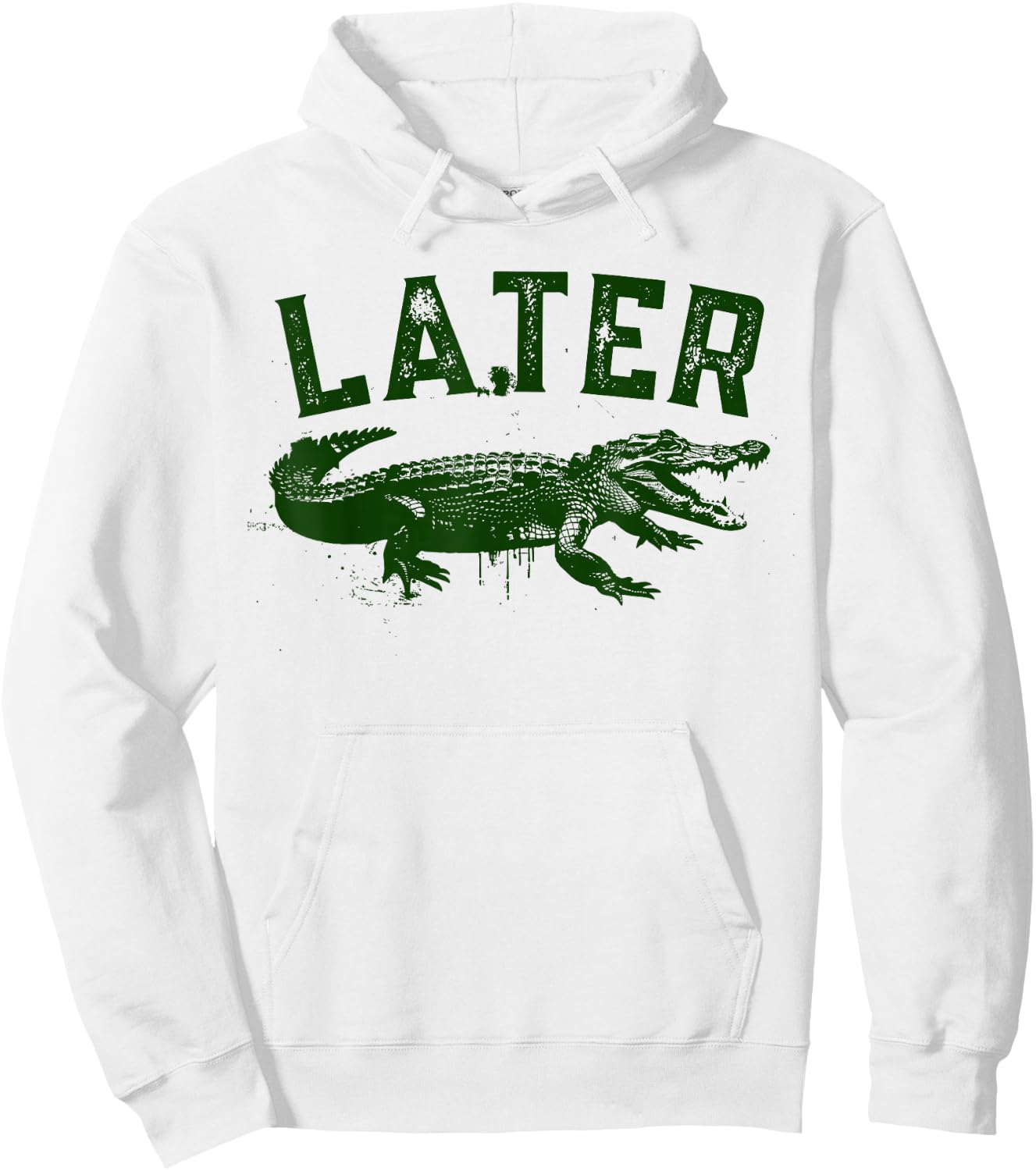 Later Gator Shirt | Funny Alligator & Women Hoodie - Hoodie | White