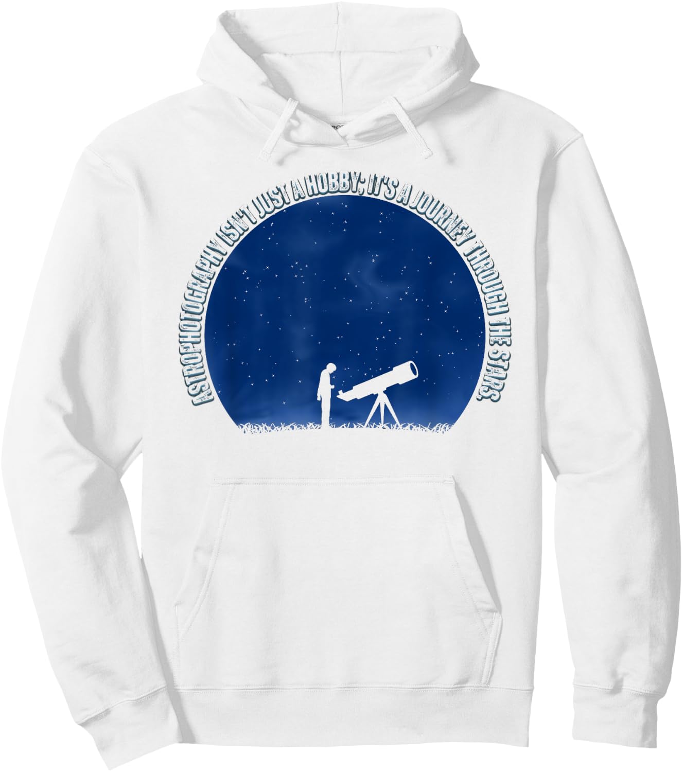Astrophotographie art pour hommes femmes astrophotographes étoiles Hoodie - Hoodie | White