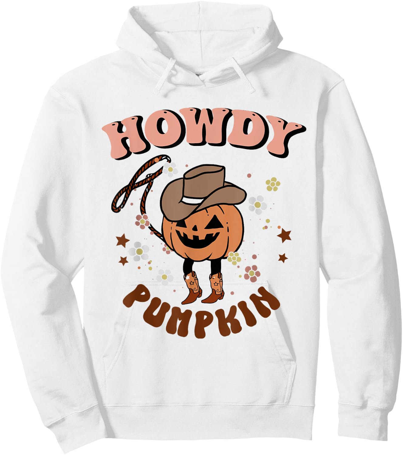 Howdy Pumpkin Rodeo Western Fall Southern Halloween Hoodie - Hoodie | White
