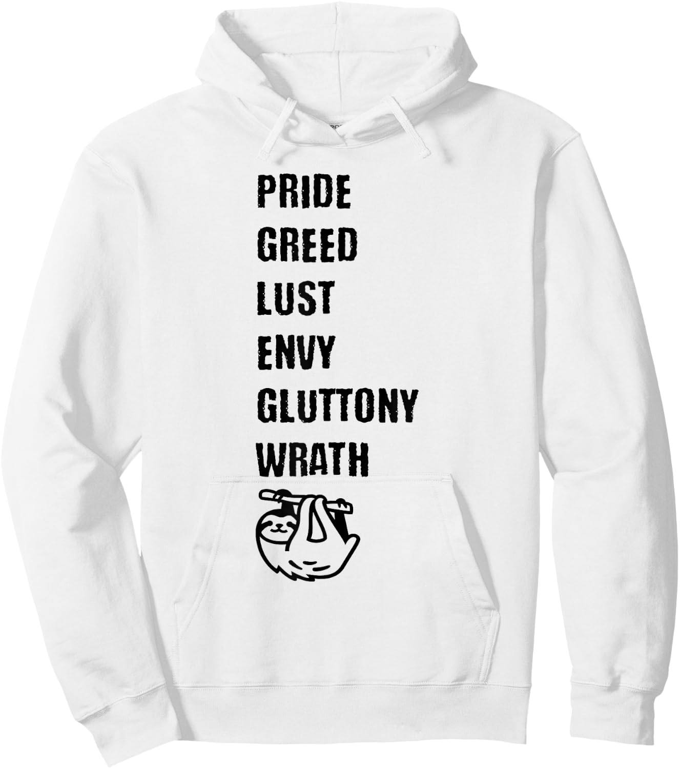 7 Deadly Sins Including Sloth The Cutest Sinner Hoodie - Hoodie | White