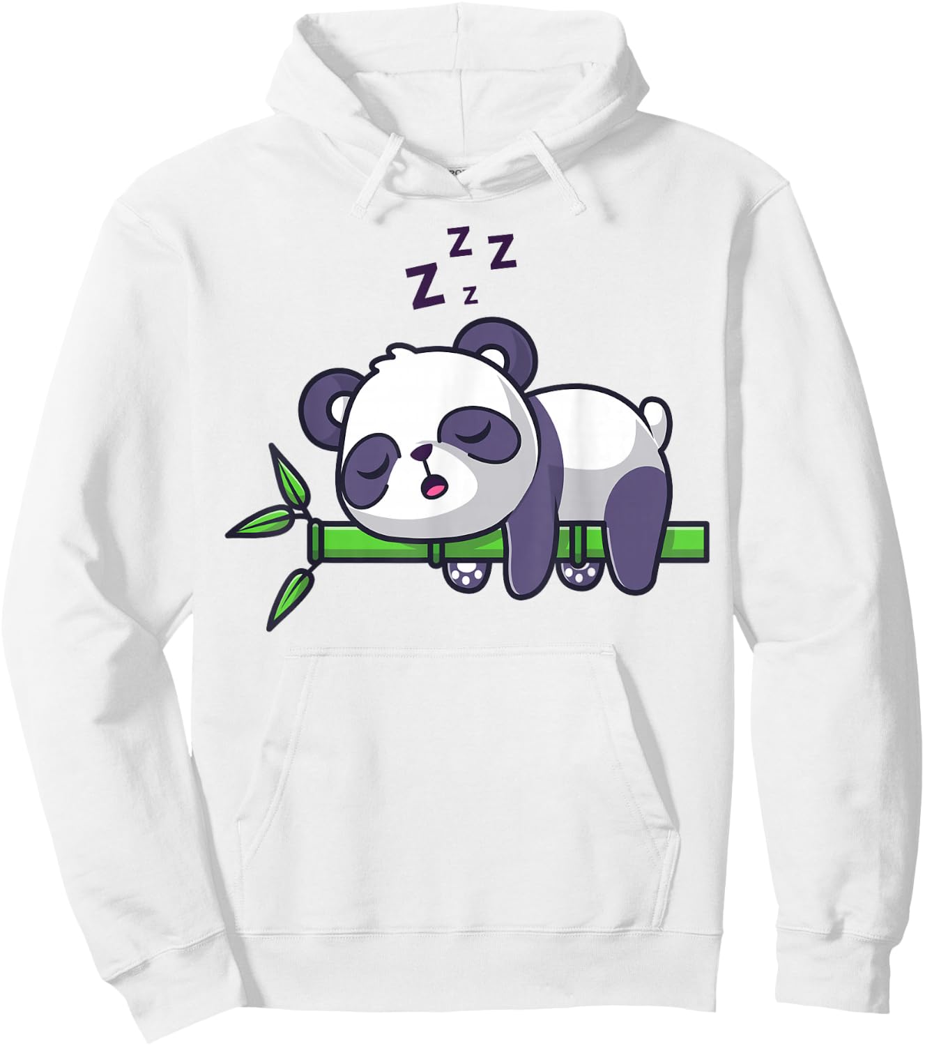 Cute Panda Sleeping Hoodie - Hoodie | White