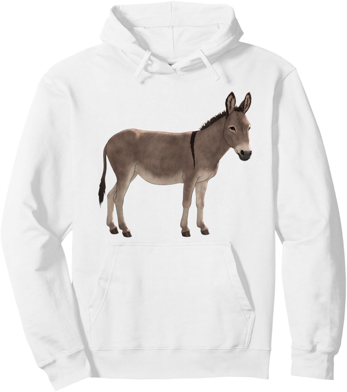 Cute Gray Donkey Wild Burro Animal Nature Lovers Gift Hoodie - Hoodie | White