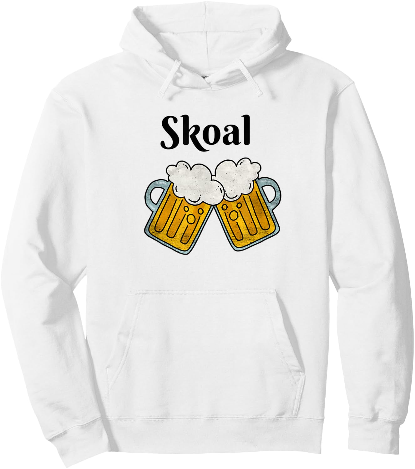 Viking Skoal Drinking Toast Cheers Salute Hoodie - Hoodie | White
