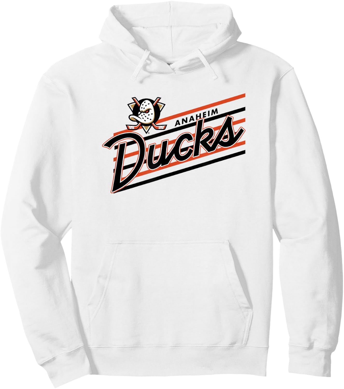 Anaheim Ducks Retro Performer Gray NHL Officially Licensed Hoodie - Hoodie | White