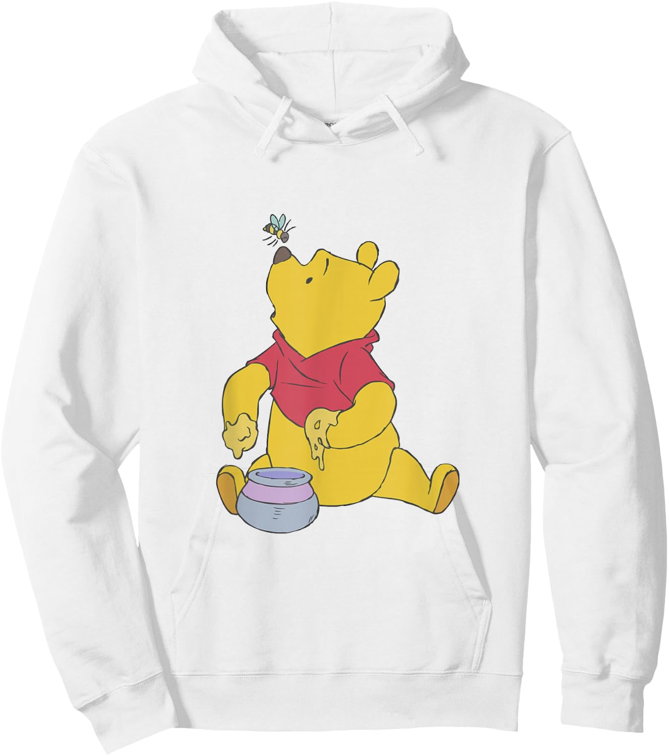 Disney Winnie The Pooh Honey Meeting Mrs. Bee Cute Logo Hoodie - Hoodie | White
