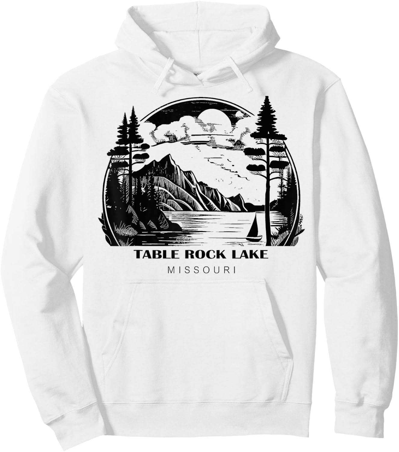 Table Rock Lake Missouri Hoodie - Hoodie | White