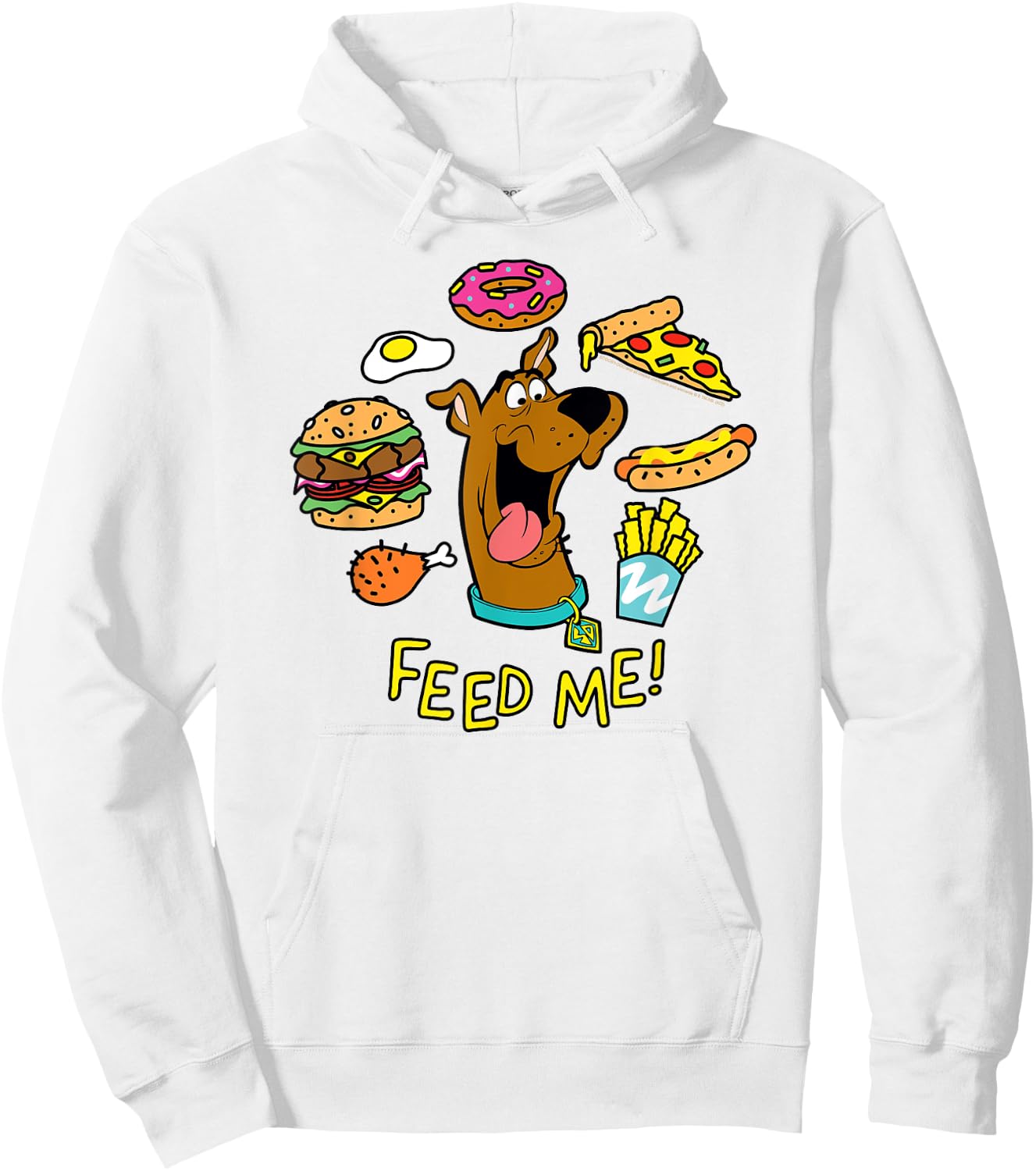 Scooby Doo Feed Me Hoodie - Hoodie | White