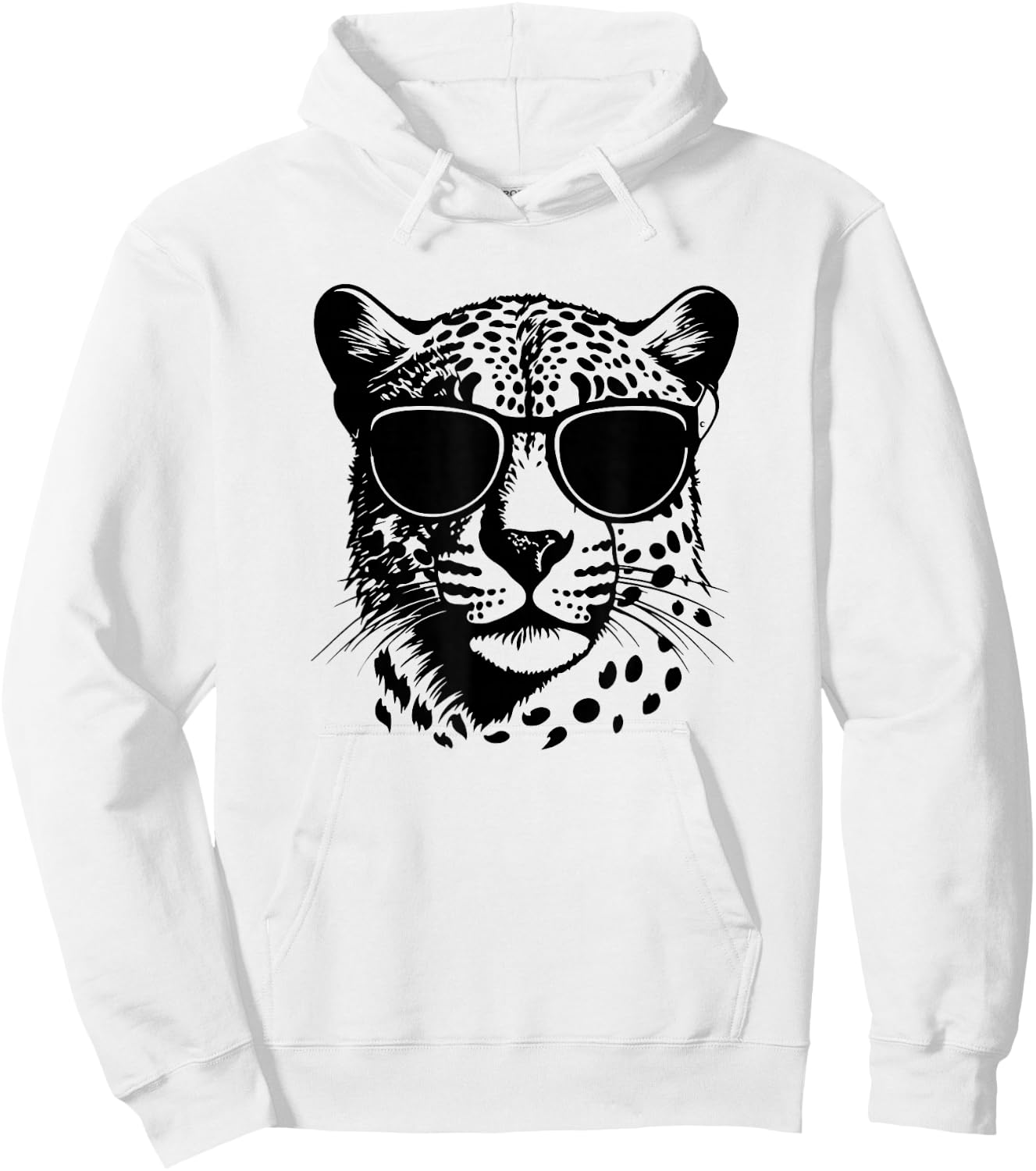 Funny Sunglasses Savanah Cheetah Lover Hoodie - Hoodie | White