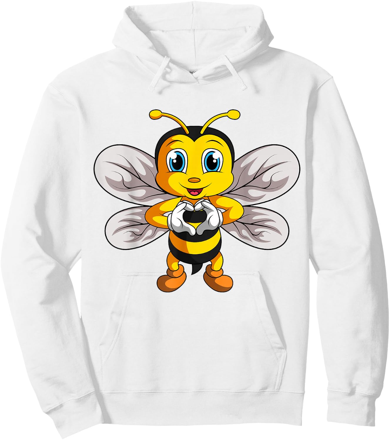 Bees, Children, Ladies, Girls, bee Hoodie - Hoodie | White