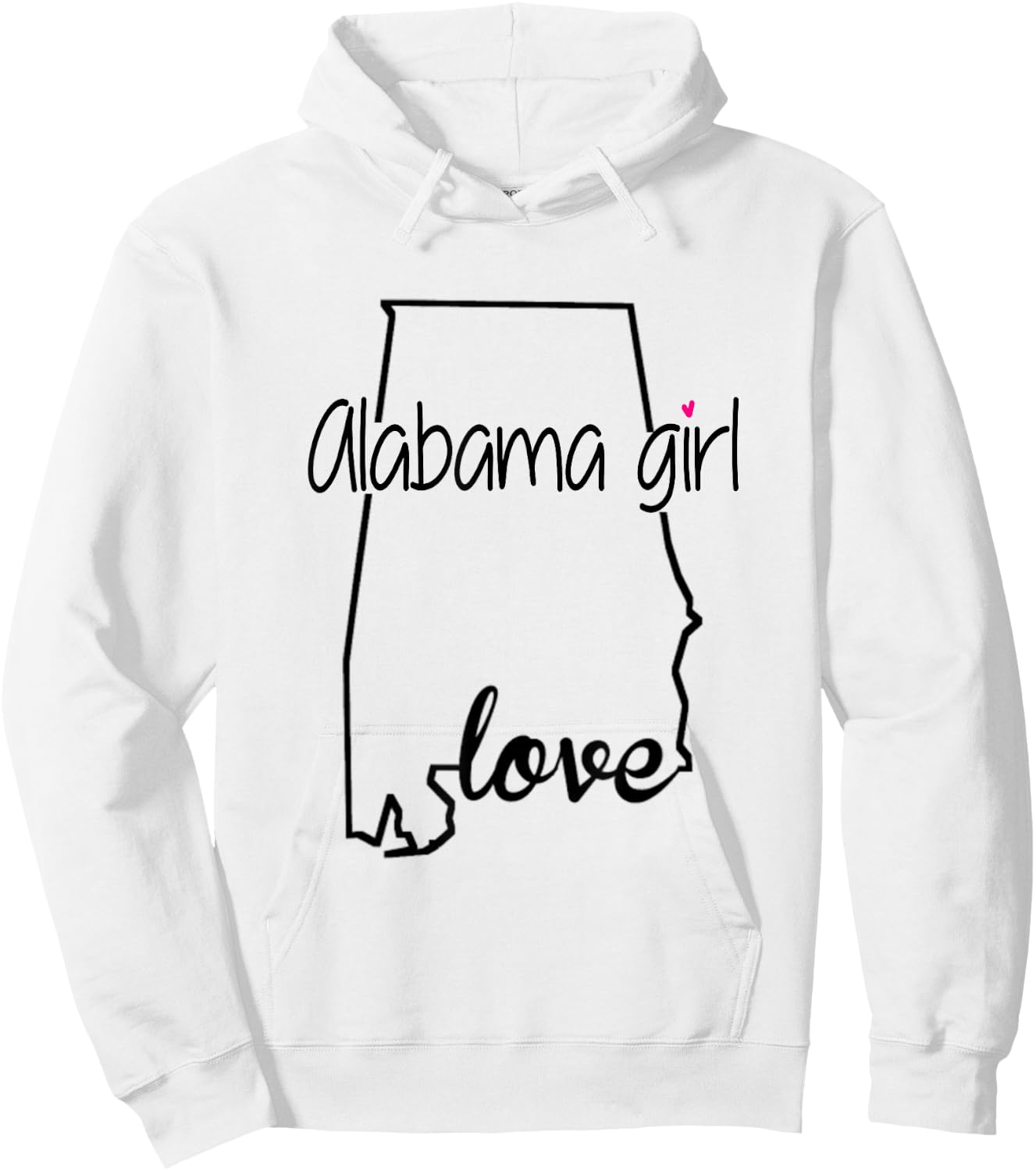 PREMIUM ALABAMA Girl Home State Yellowhammer State Hoodie - Hoodie | White