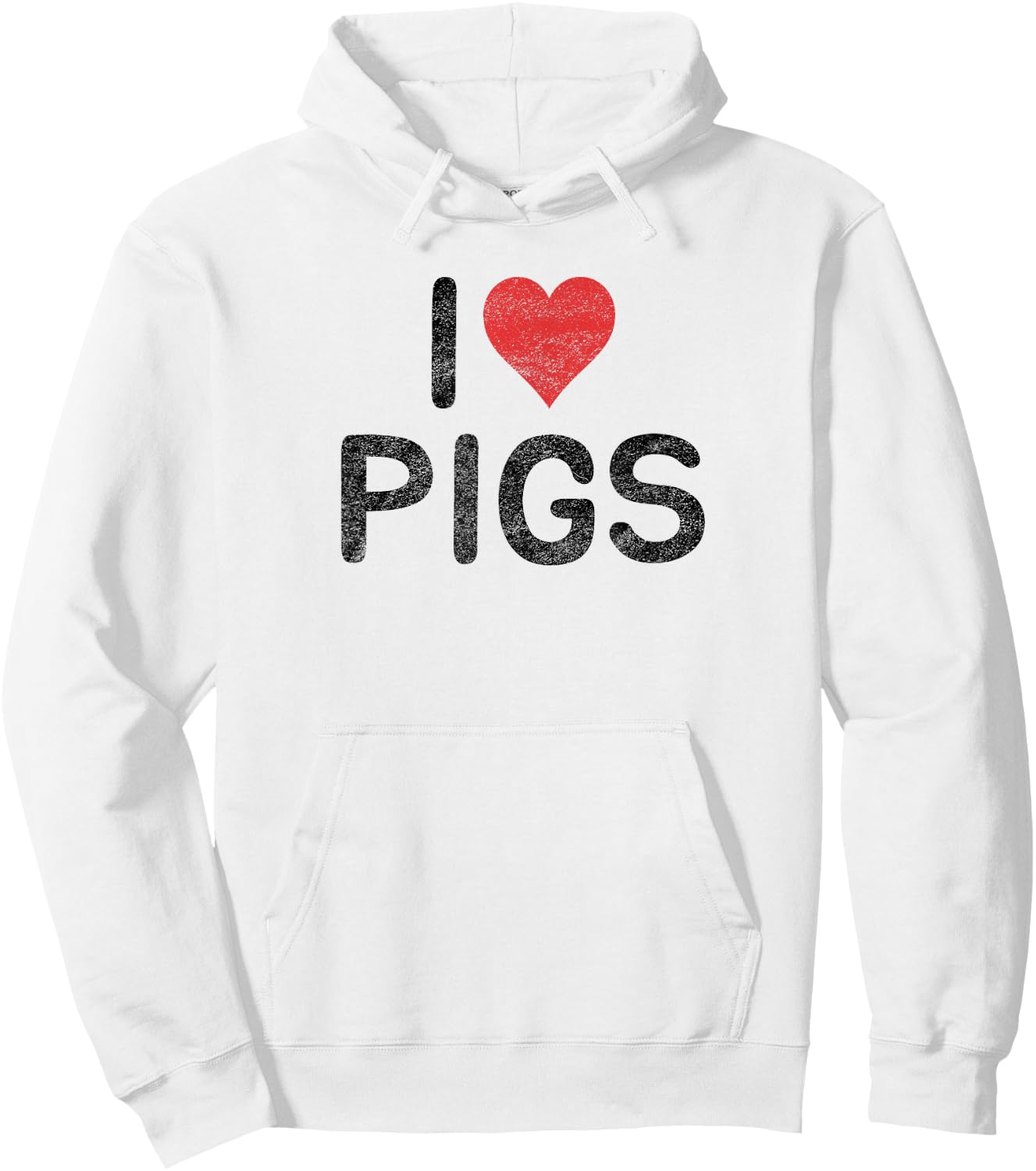 I Love Pigs Hoodie - Hoodie | White