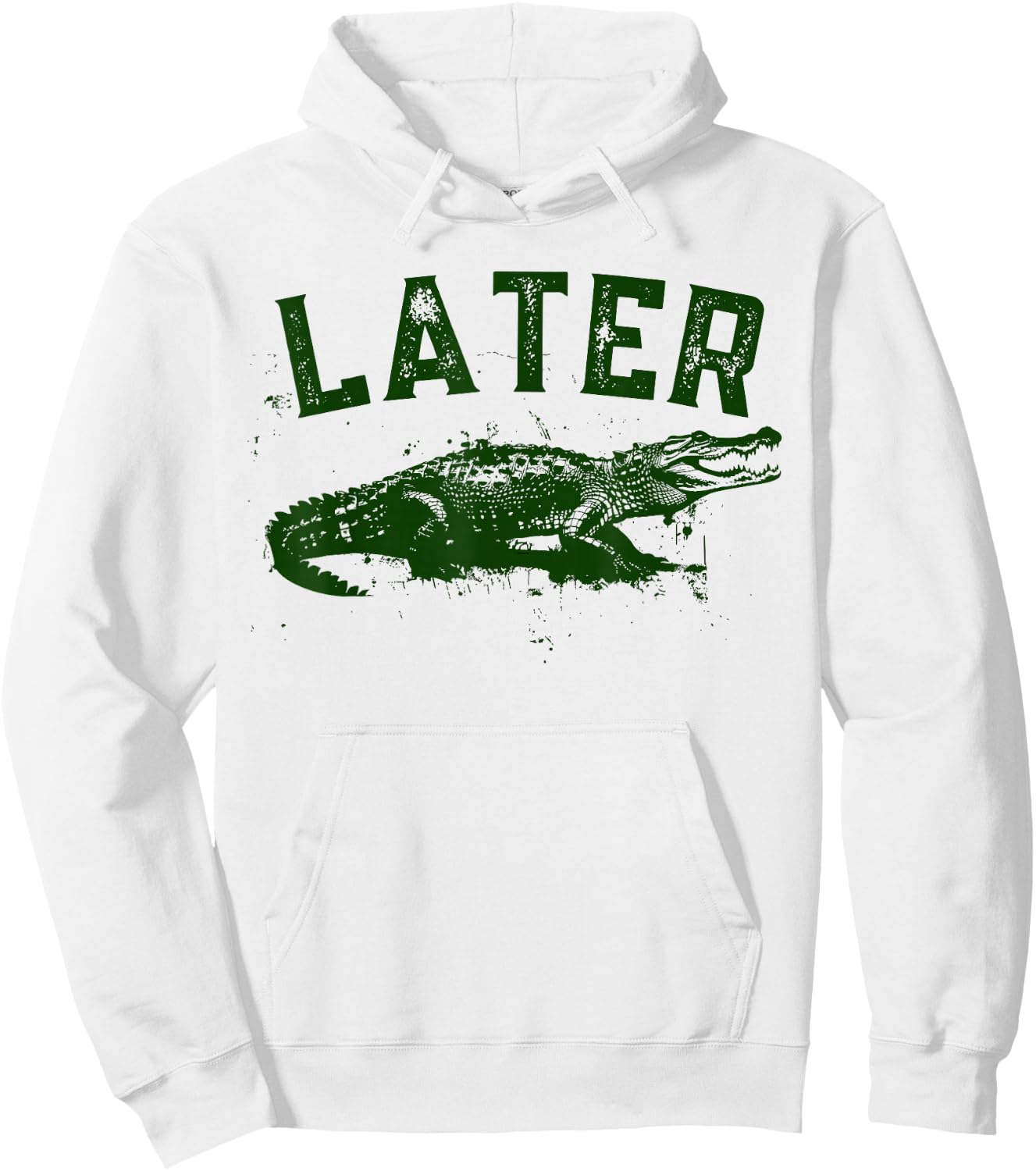 Later Gator Shirt | Funny Alligator & Women Hoodie - Hoodie | White