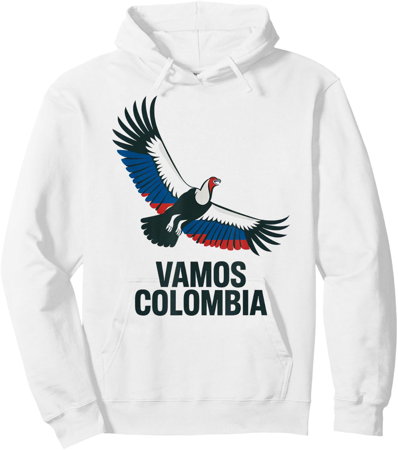 National Vamos Colombia Cheer Pride Country Game Day Hoodie - Hoodie | White