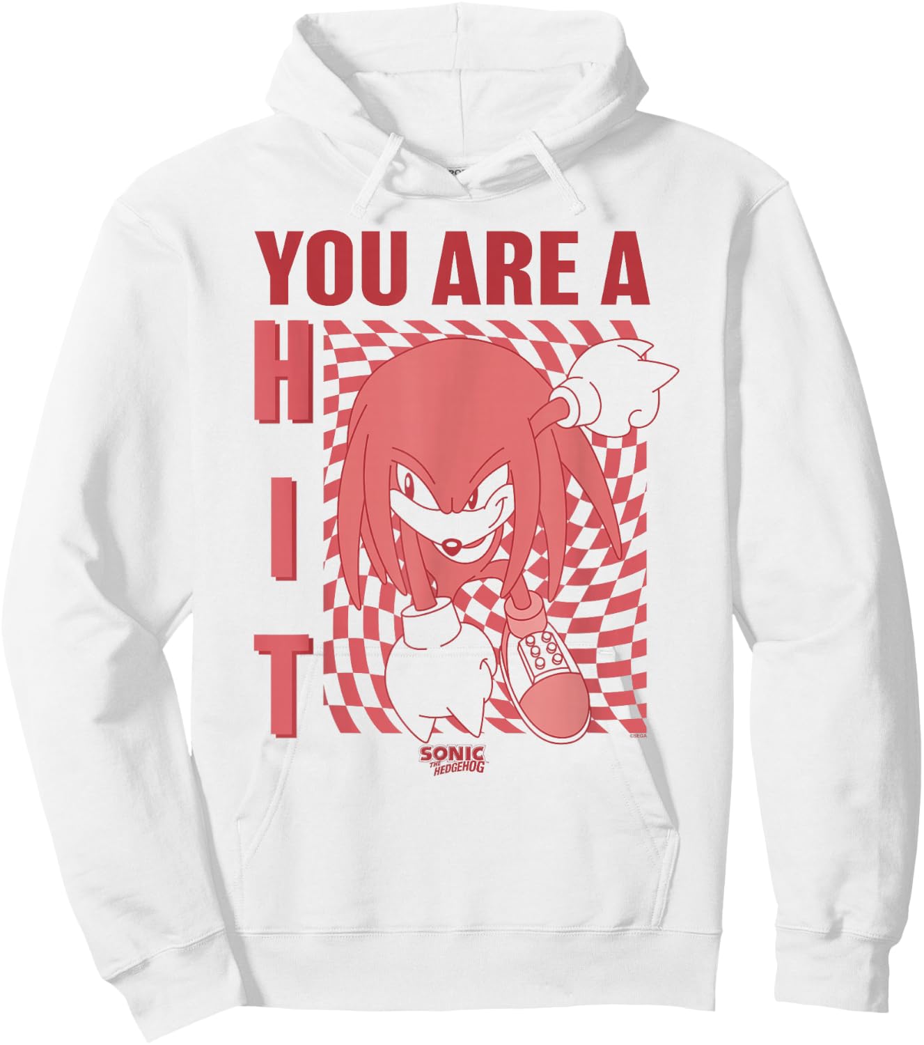 Sonic The Hedgehog Father's Day Knuckles You Are A Hit Hoodie - Hoodie | White