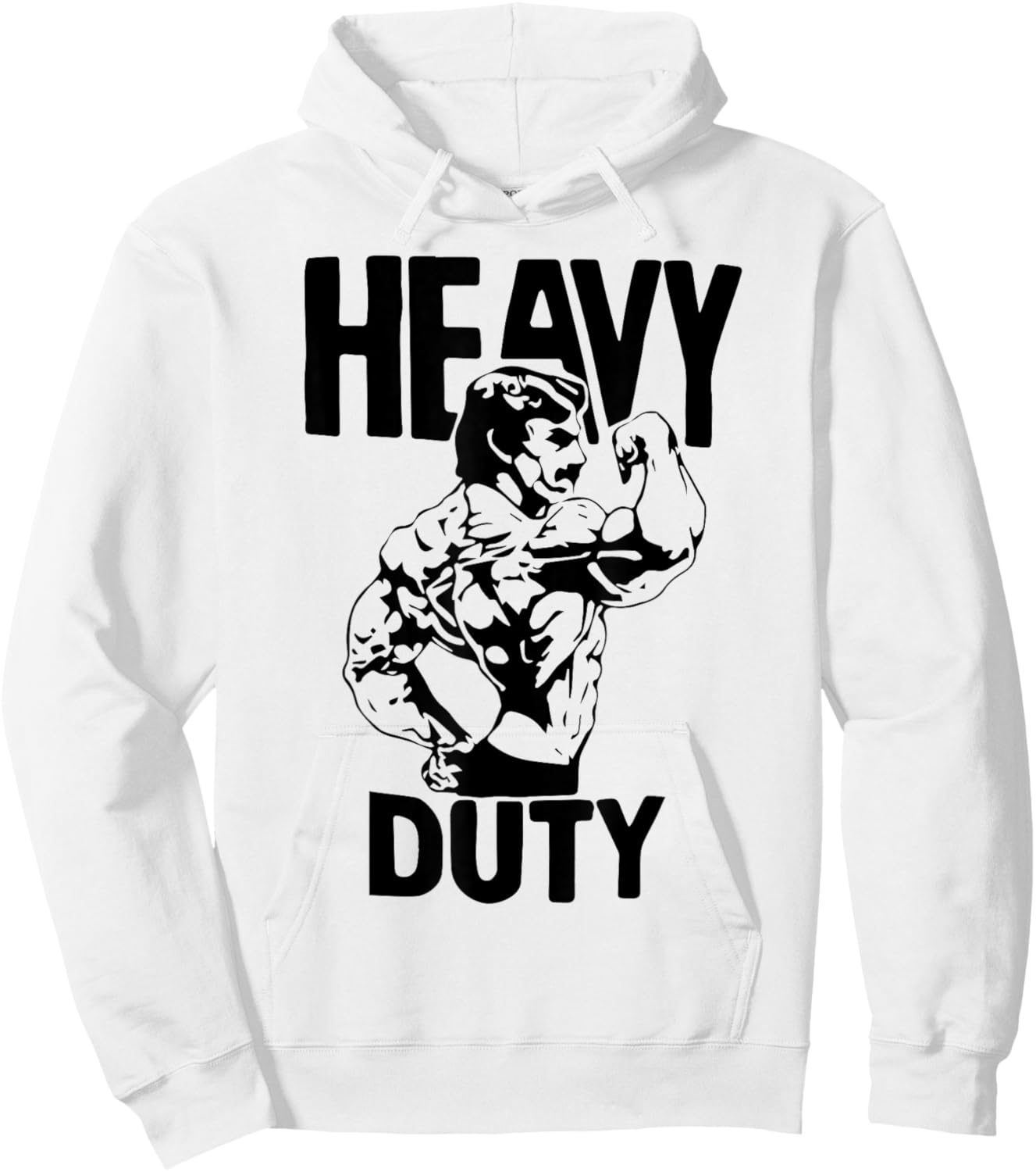Heavy Duty Lift Heavy Get Big Weightlifting Love Gym Fitness , white Hoodie - Hoodie | White