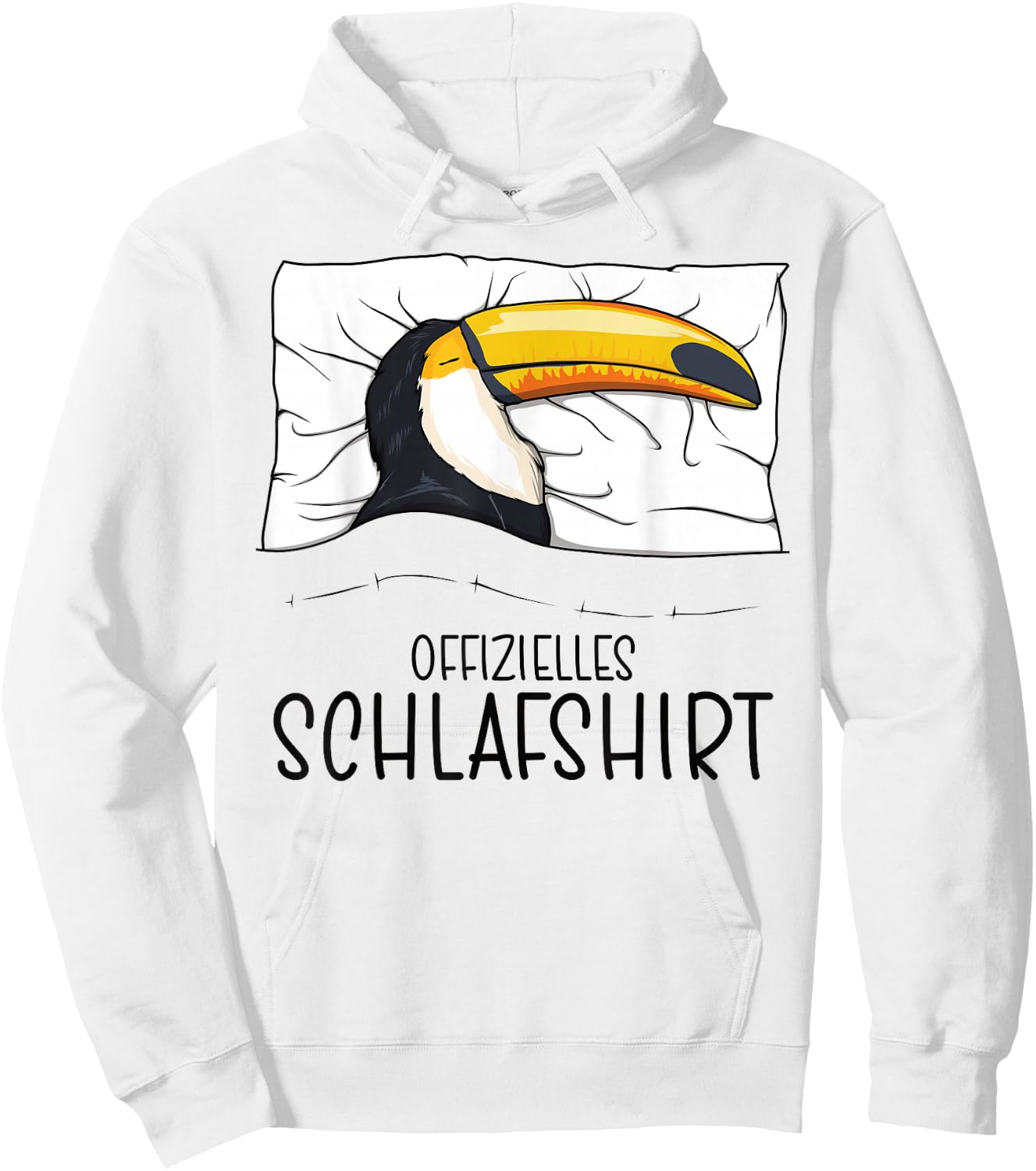 Offizielles Schlafshirt Tukan, Schlafanzug Tukan Hoodie - Hoodie | White