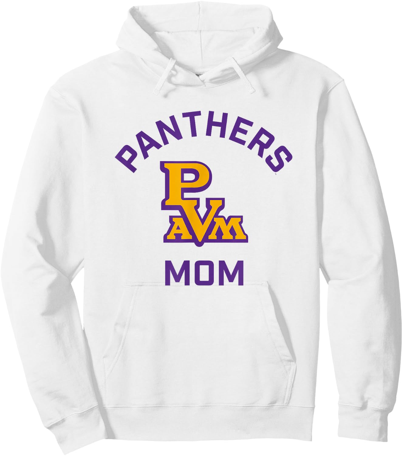 Prairie View A&M University Panthers Arched Mom Hoodie - Hoodie | White
