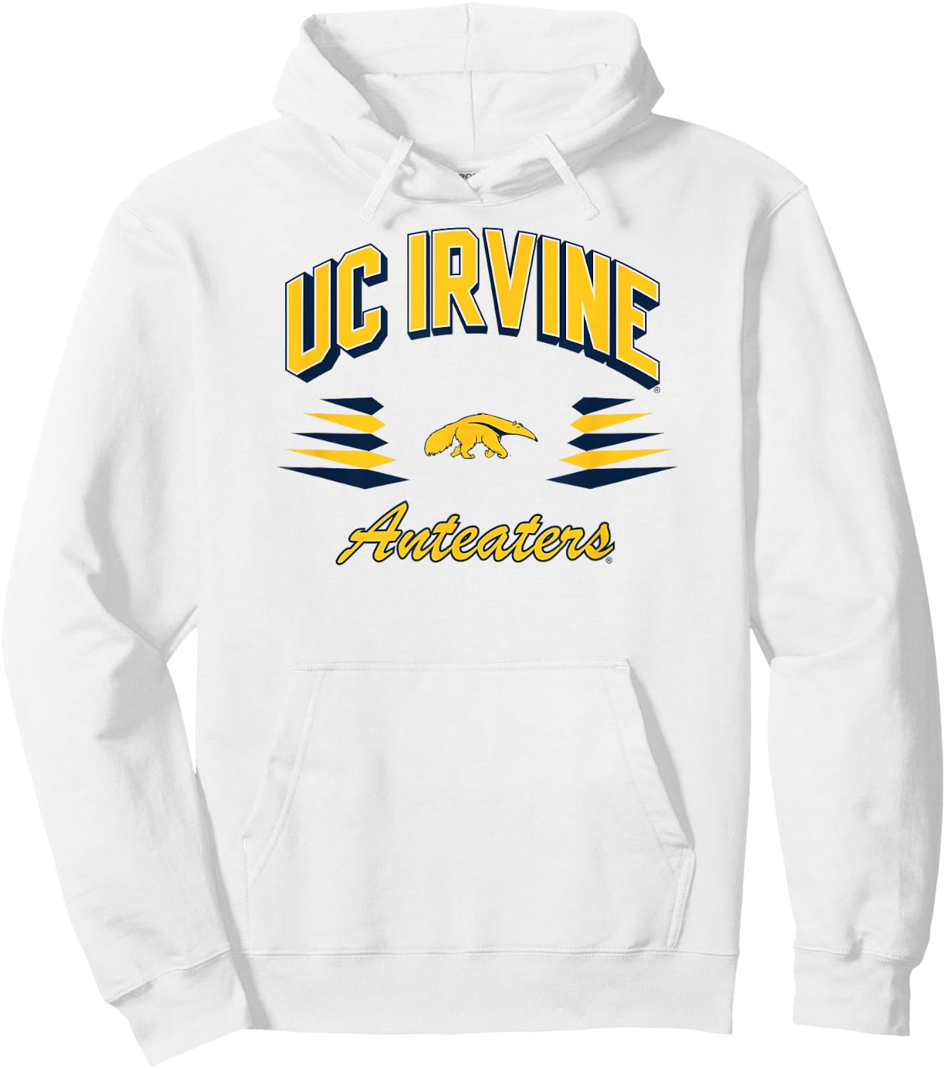 Cal Irvine Anteaters Retro Diamond Gray Officially Licensed Hoodie - Hoodie | White