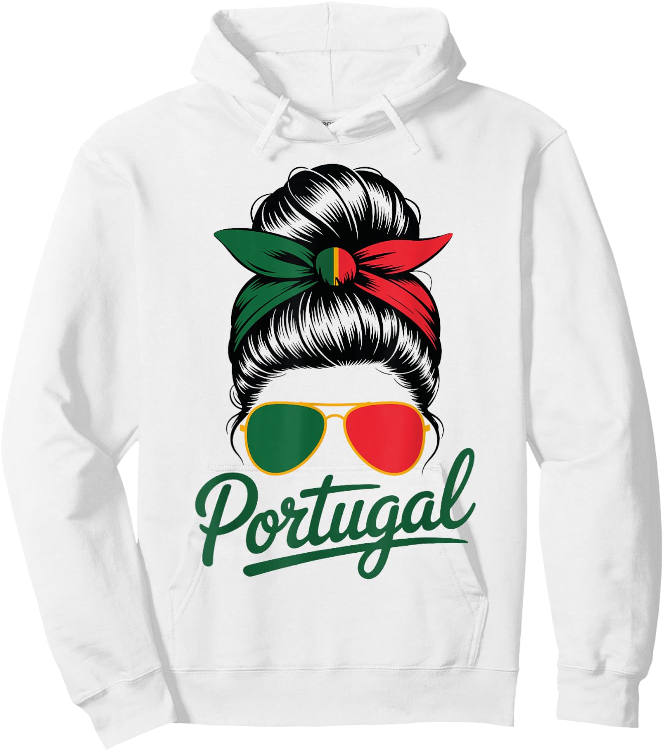Portuguese Proud – Gift Women Portugal Flag Fun Hoodie - Hoodie | White