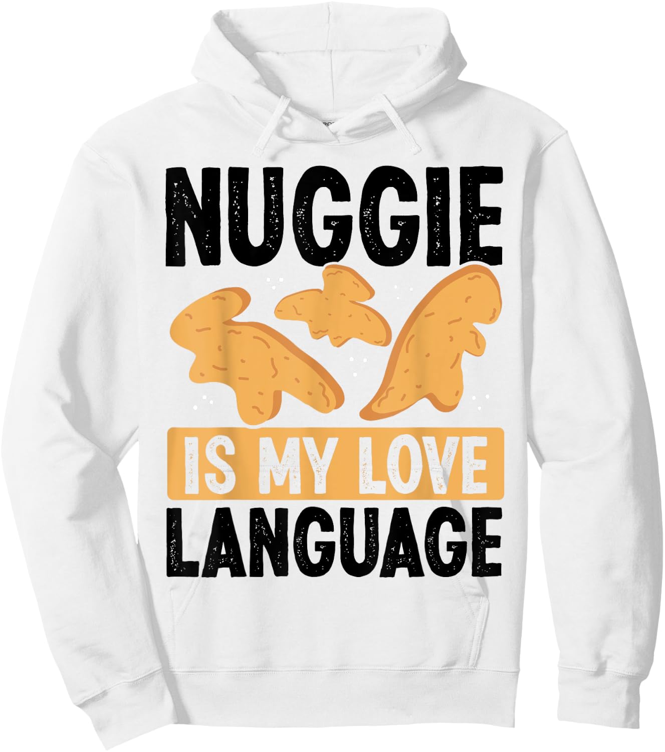 Dino Nuggets Dino Nugget Lover Keychain Chicken Nugget Hoodie - Hoodie | White