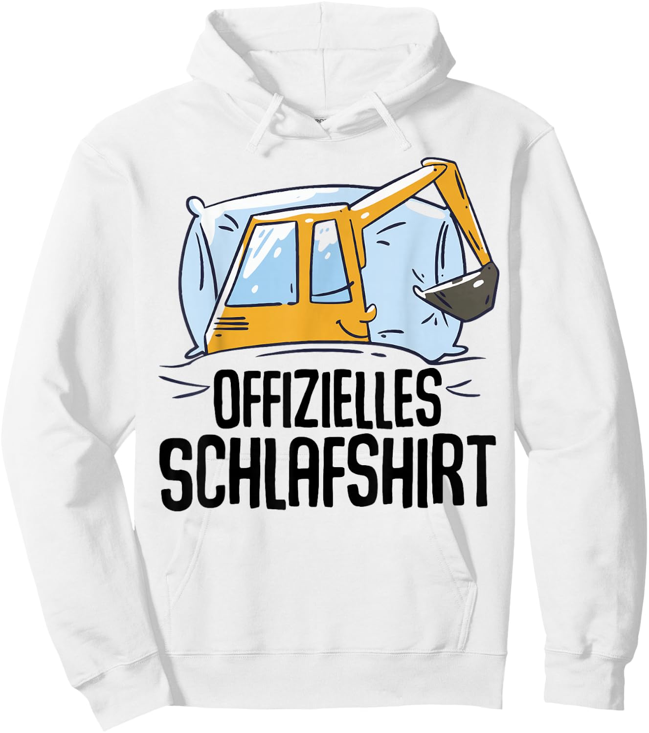 Bagger Offizielles Schlafshirt Schlafanzug Nachthemd Bagger Hoodie - Hoodie | White